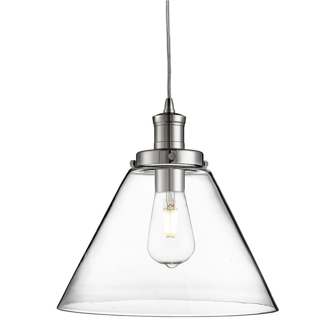 Pendelleuchte E27 PYRAMID verchromt