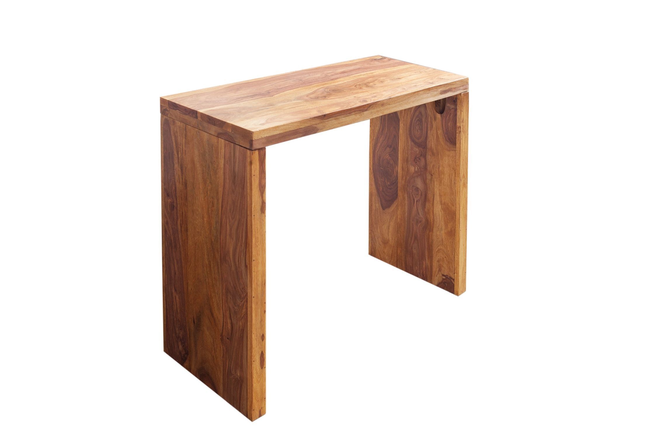 Schreibtisch Sheesham Holz in Natur 100 x 75 cm