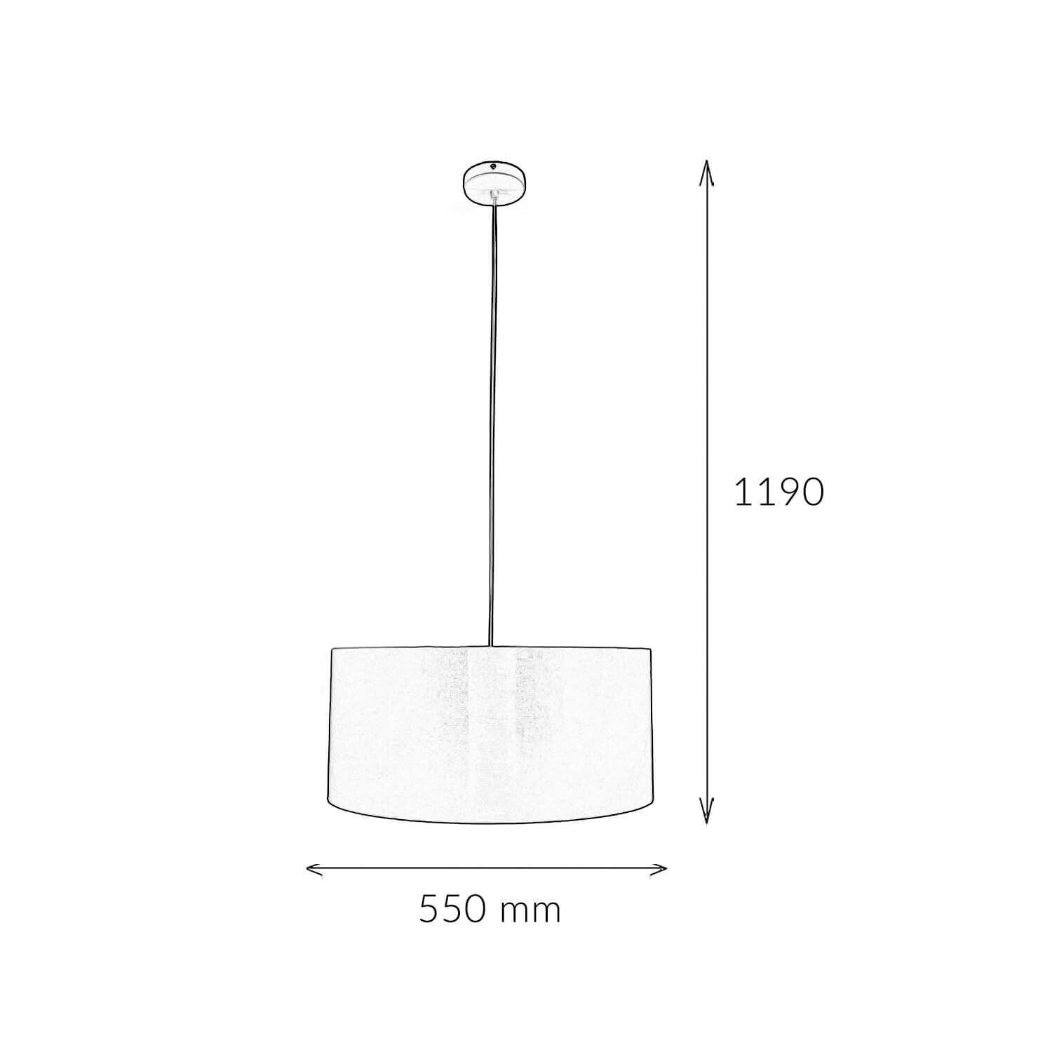 Hängeleuchte Schirm Creme Gold Retro rund Esstisch Lampe