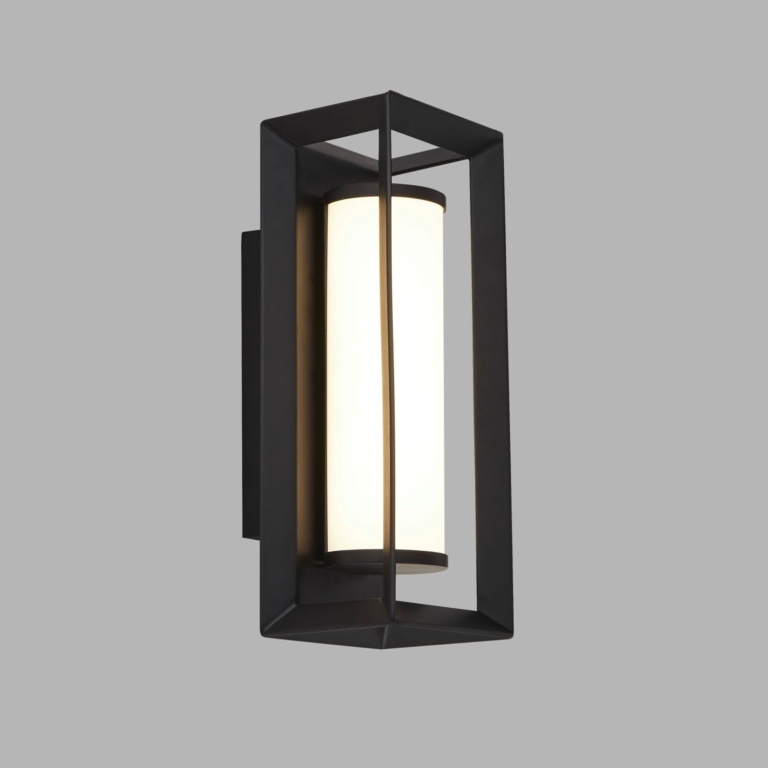 LED Badlampe Wand IP44 Schwarz Weiß H: 20 cm blendarm