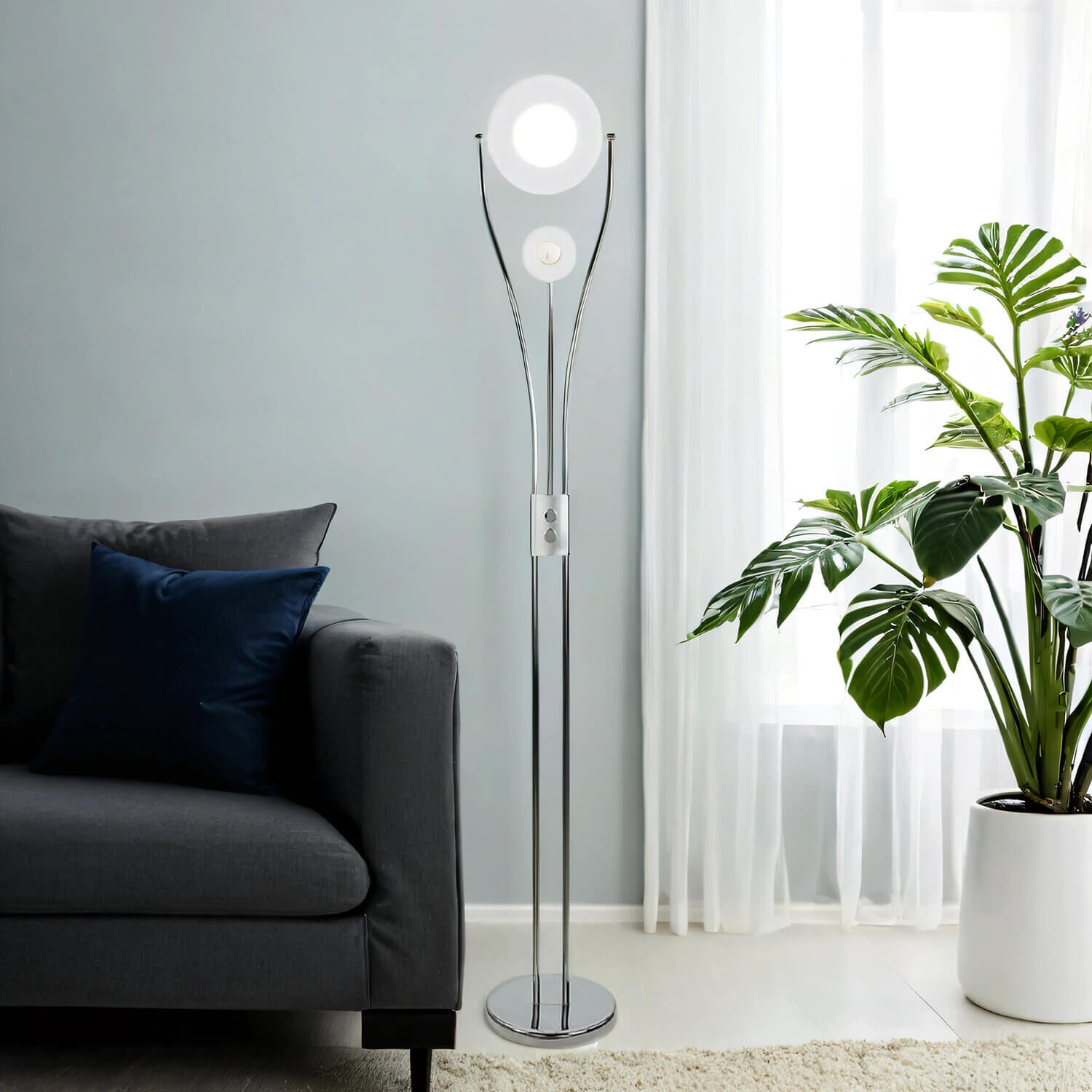 Lampe, Stehlampe, Pflanze