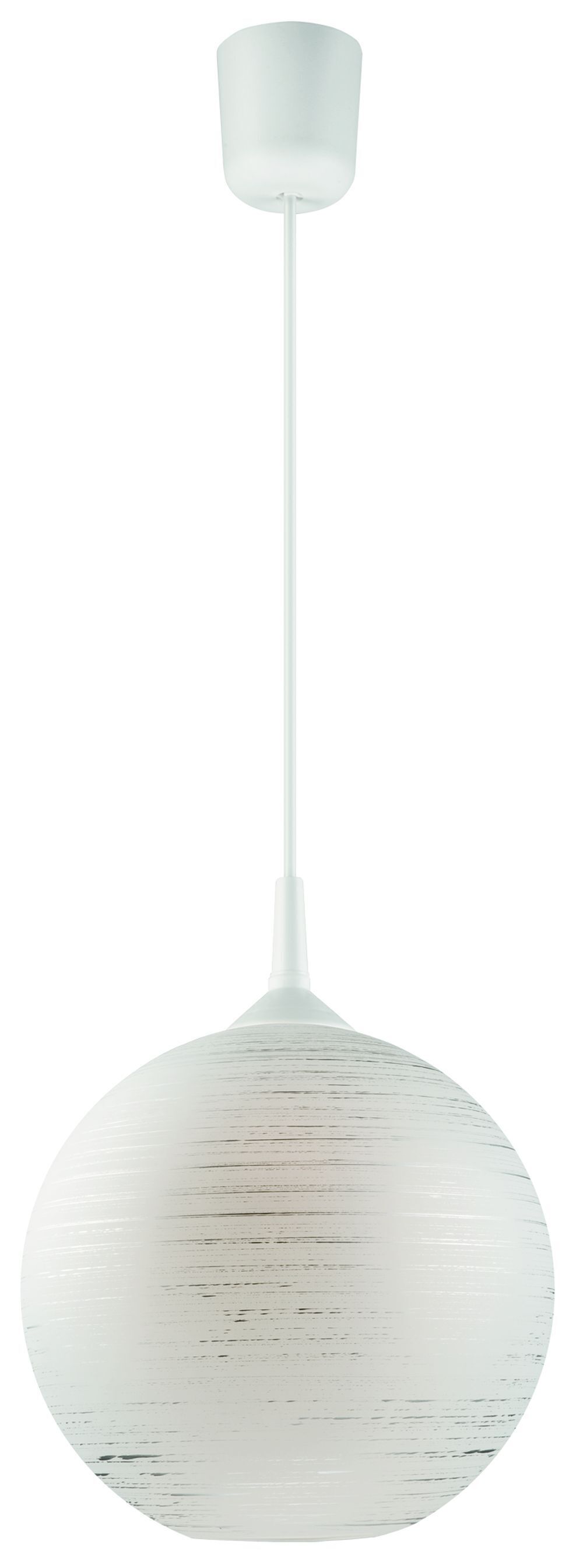 Pendelleuchte Rund Glas Metall Retro Esstisch