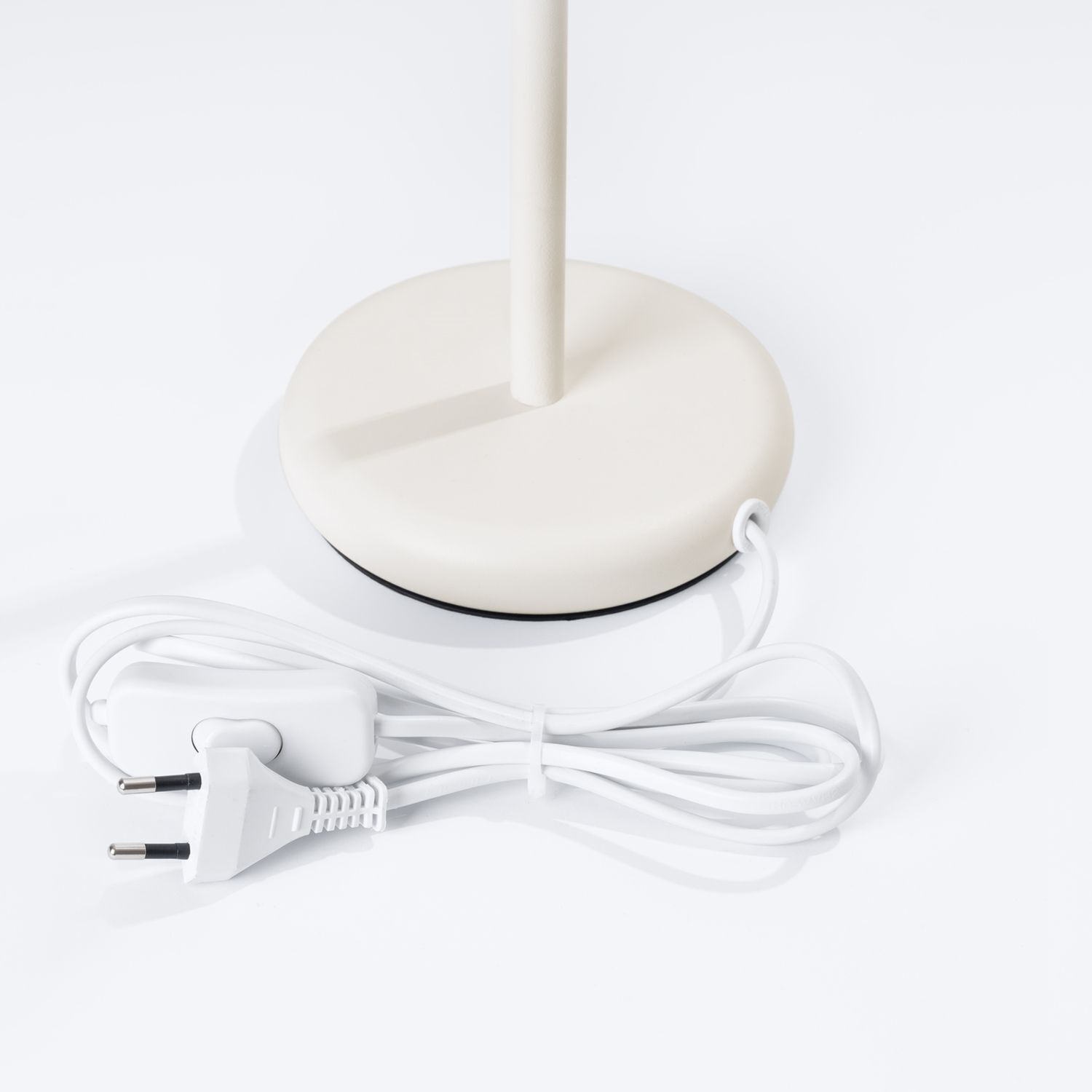 Schreibtischlampe GU10 43 cm hoch in Creme Modern Aluminium