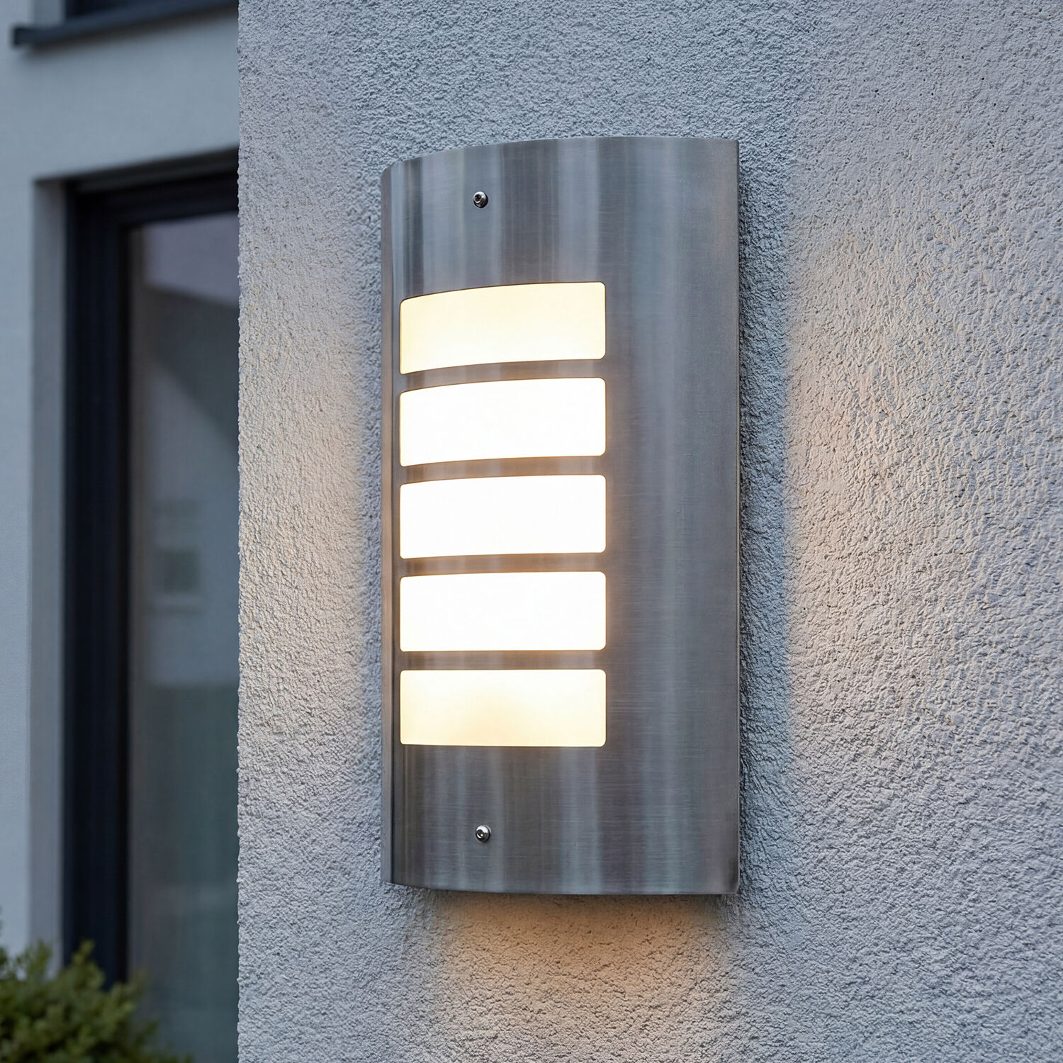 außenleuchte, Wandlampe, Stahl, LED, oberfläche brushed