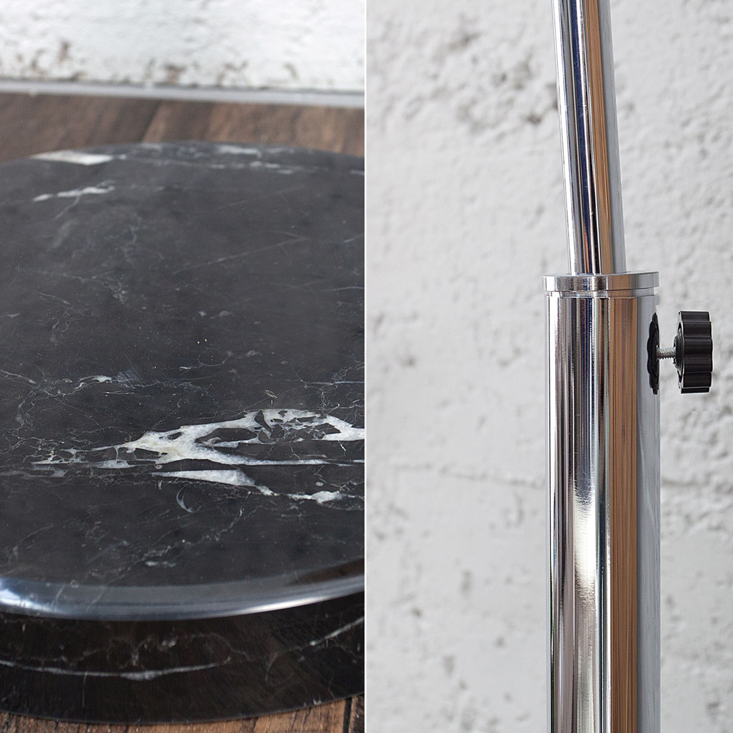 Elegant Standlampe Retro Chrom Schwarz 180cm Sinken, Waschbeckenhahn