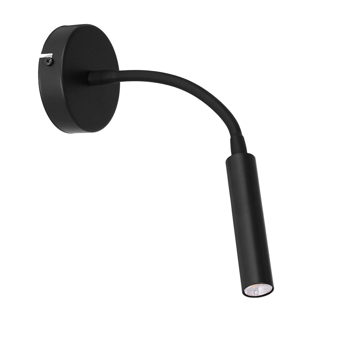 Wandspot Metall G9 akzentuiert T:35 cm Flexarm Schwarz
