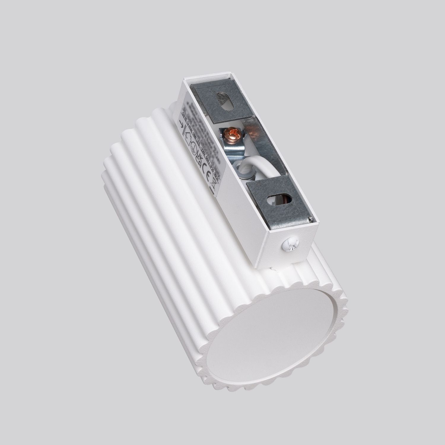 Wandlampe Weiß klein H: 10 cm GU10 aus Aluminium