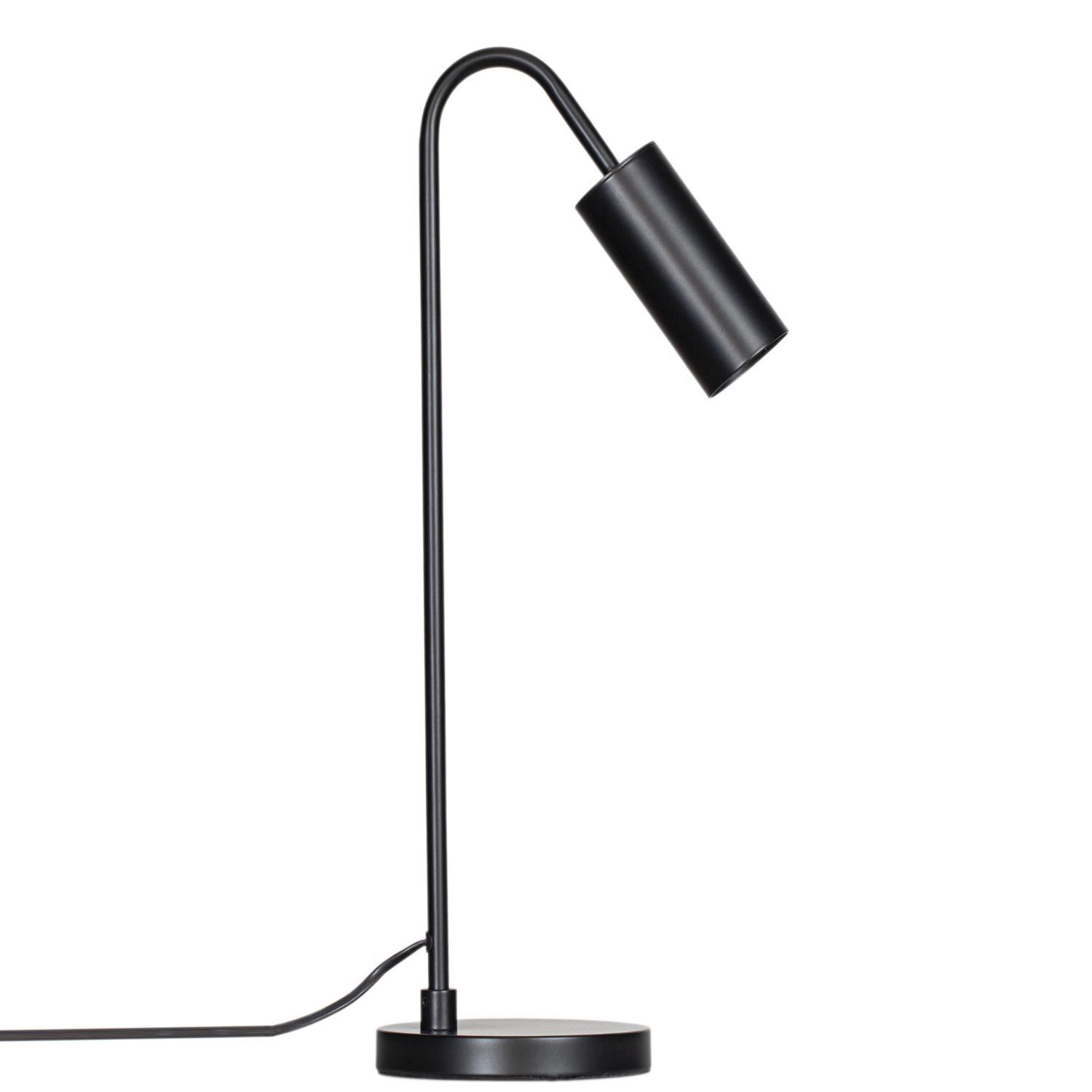 Schreibtischlampe Schwarz 51 cm hoch Metall GU10