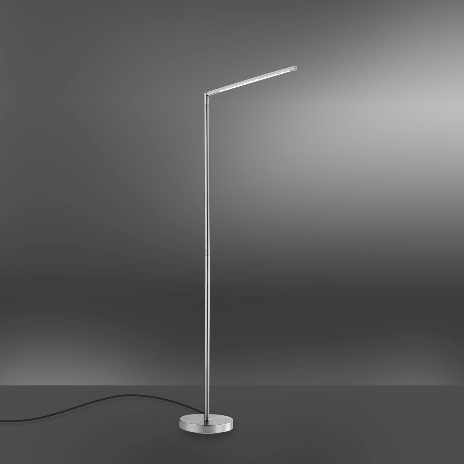 Schwenkbare LED Stehlampe in Stahl 3000 K dimmbar Lampe