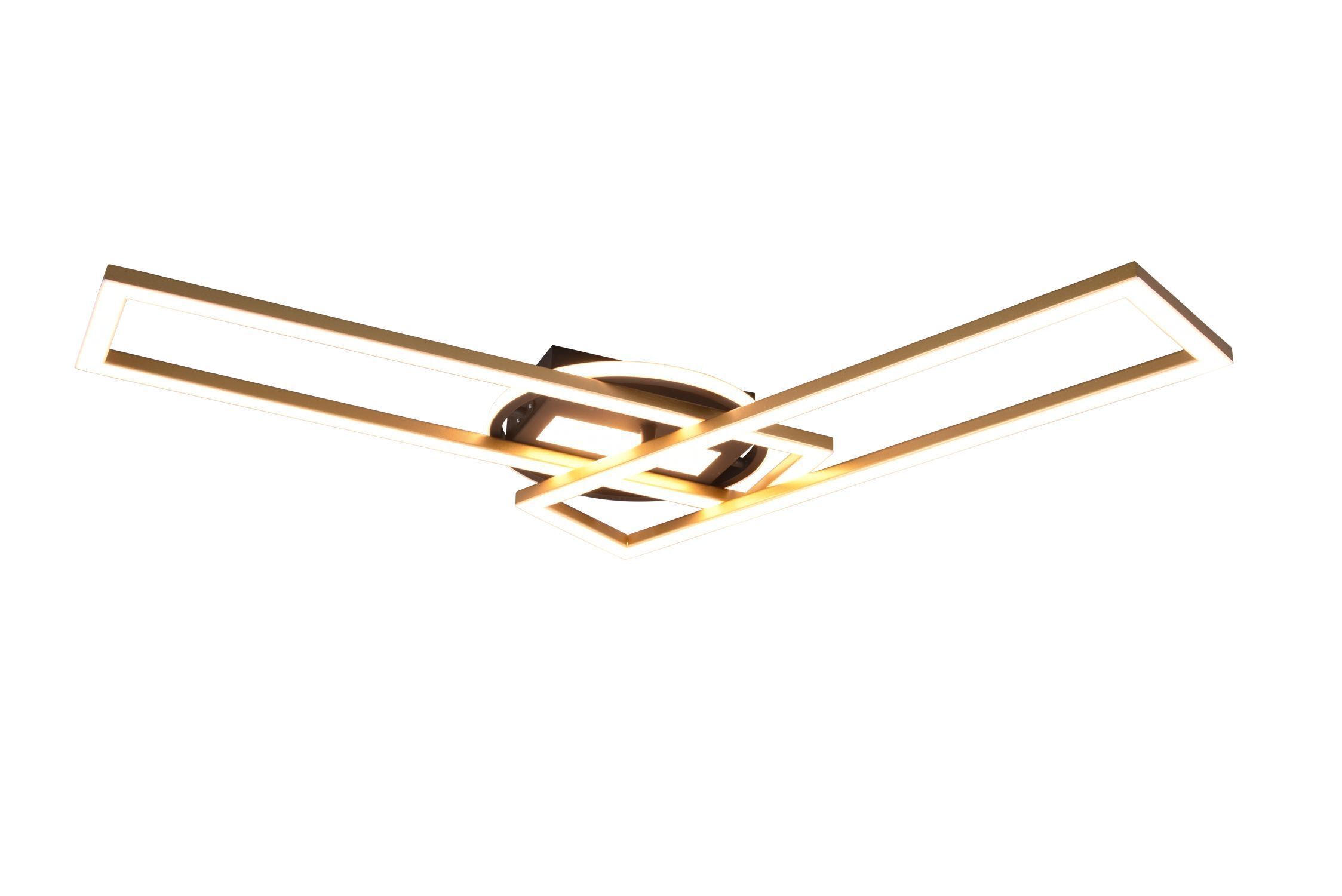 LED Deckenlampe in Messing Dimmer Fernbedienung 30 W Gerät, Deckenventilator, Elektrisches Gerät