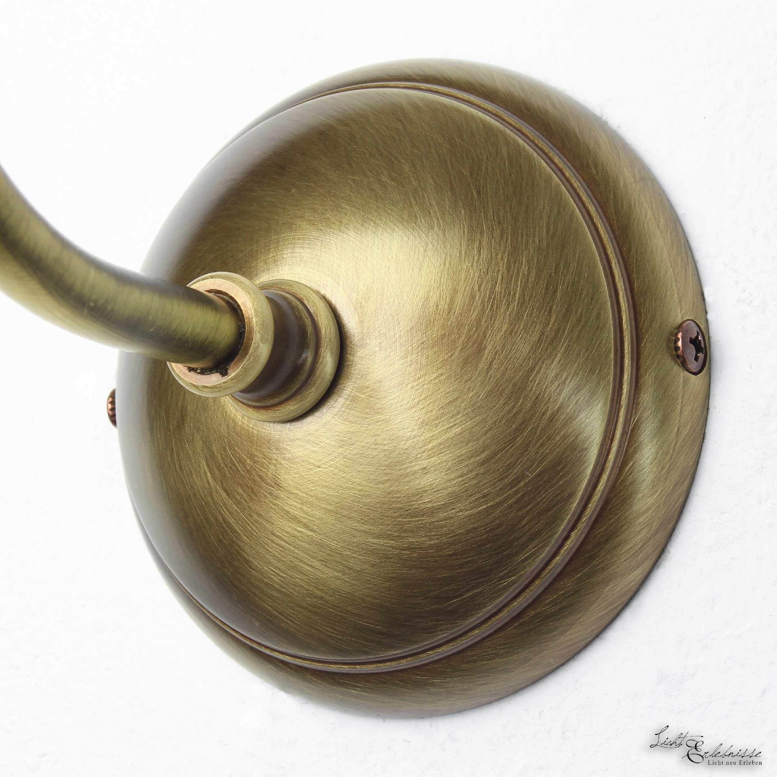 Florale Wandlampe Bronze Hell Bronze, Griff