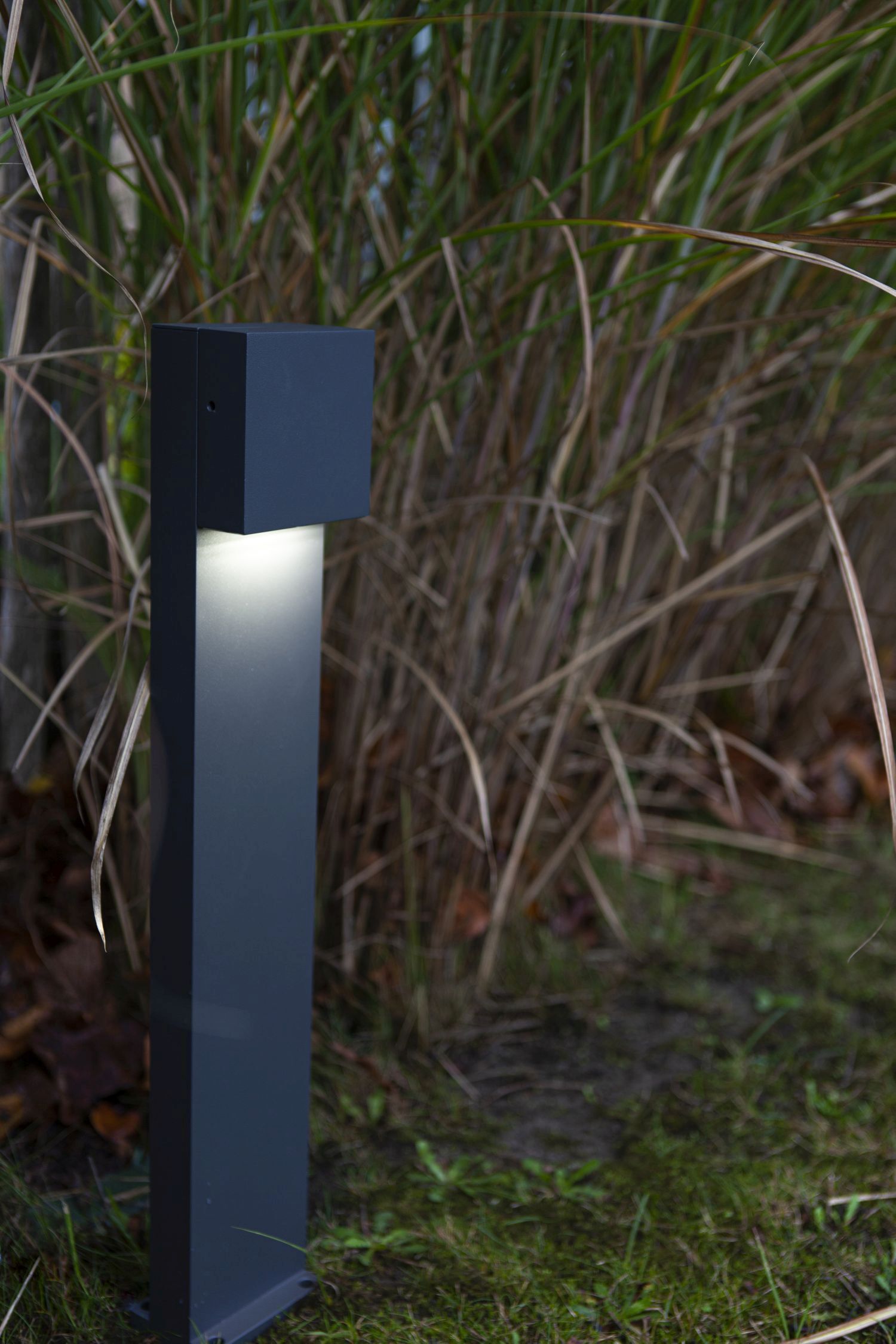 LED Stehlampe außen Aluminium IP54 10 W 65 cm Anthrazit