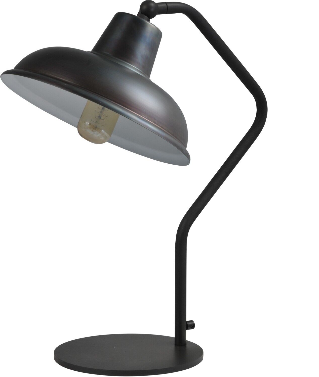 Premium Tischlampe H53cm Metall-Grau Industriestil