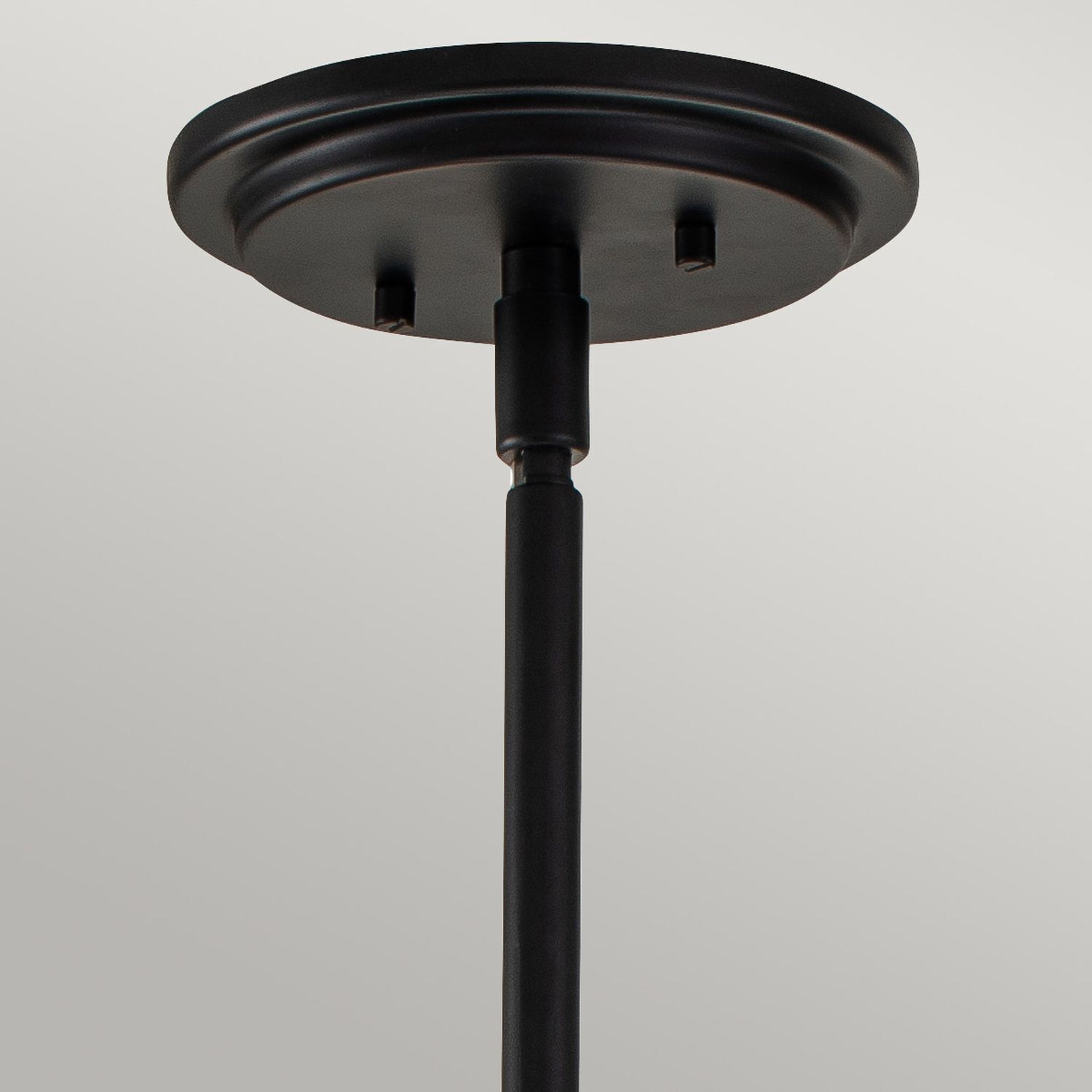 Pendelleuchte Metall Glas E27 rund D: 28,9 cm Schwarz