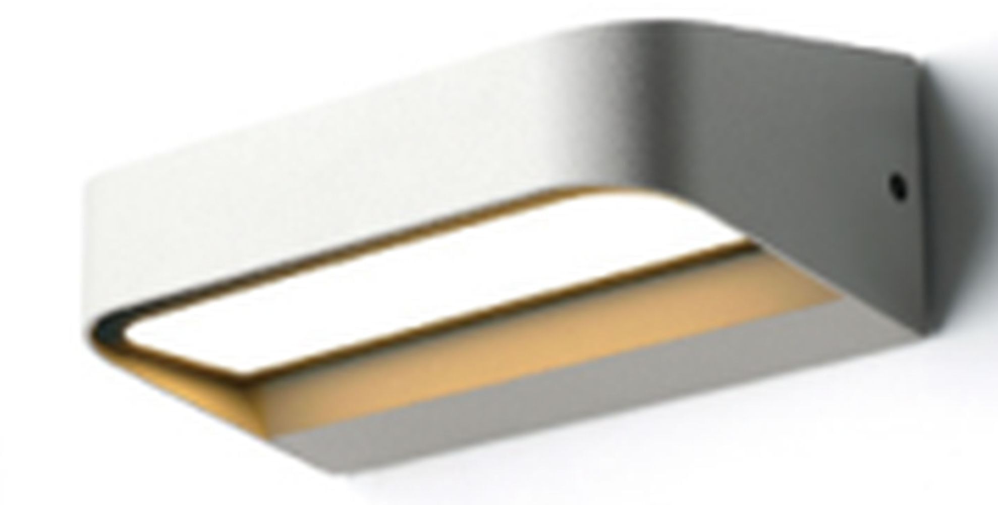 LED Außenwandlampe Aluminium 14,2 cm breit IP54 Weiß