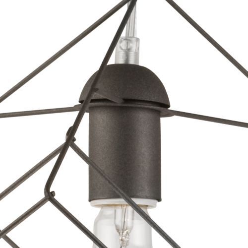 Eckige Hängeleuchte AGATRIA Anthrazit Design Lampe