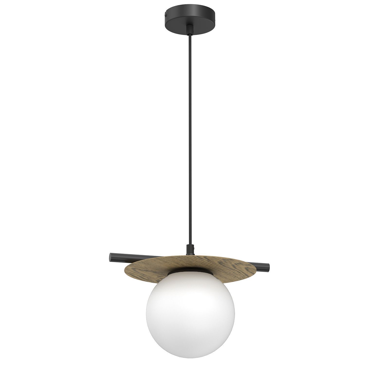 Pendelleuchte Glas Metall L:30 cm E27 Modern wohnlich