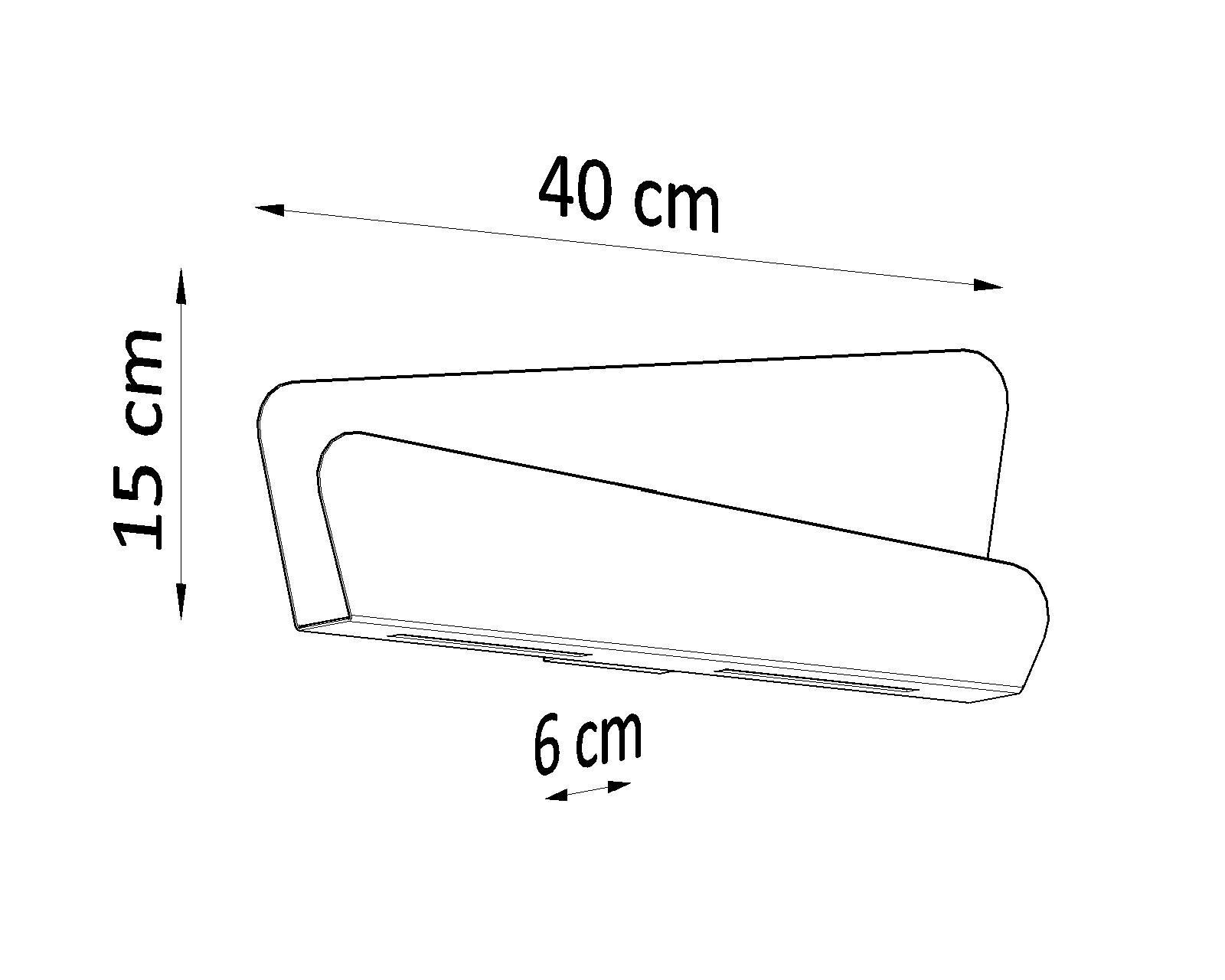 Wandleuchte Weiß Metall 40 cm Modern indirekt DALIM