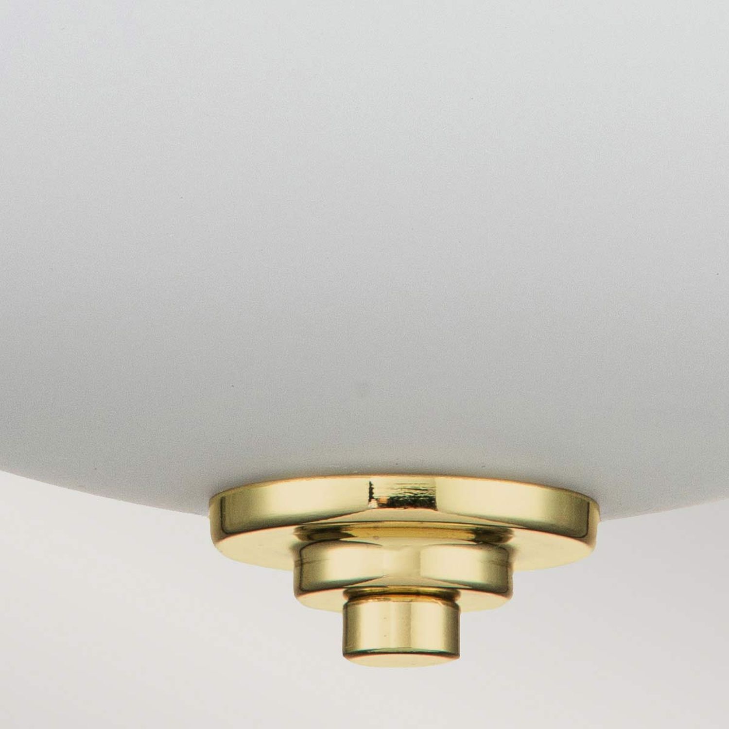 Deckenleuchte Bad rund Ø 33,5 cm IP44 Messing Weiß 2x E27