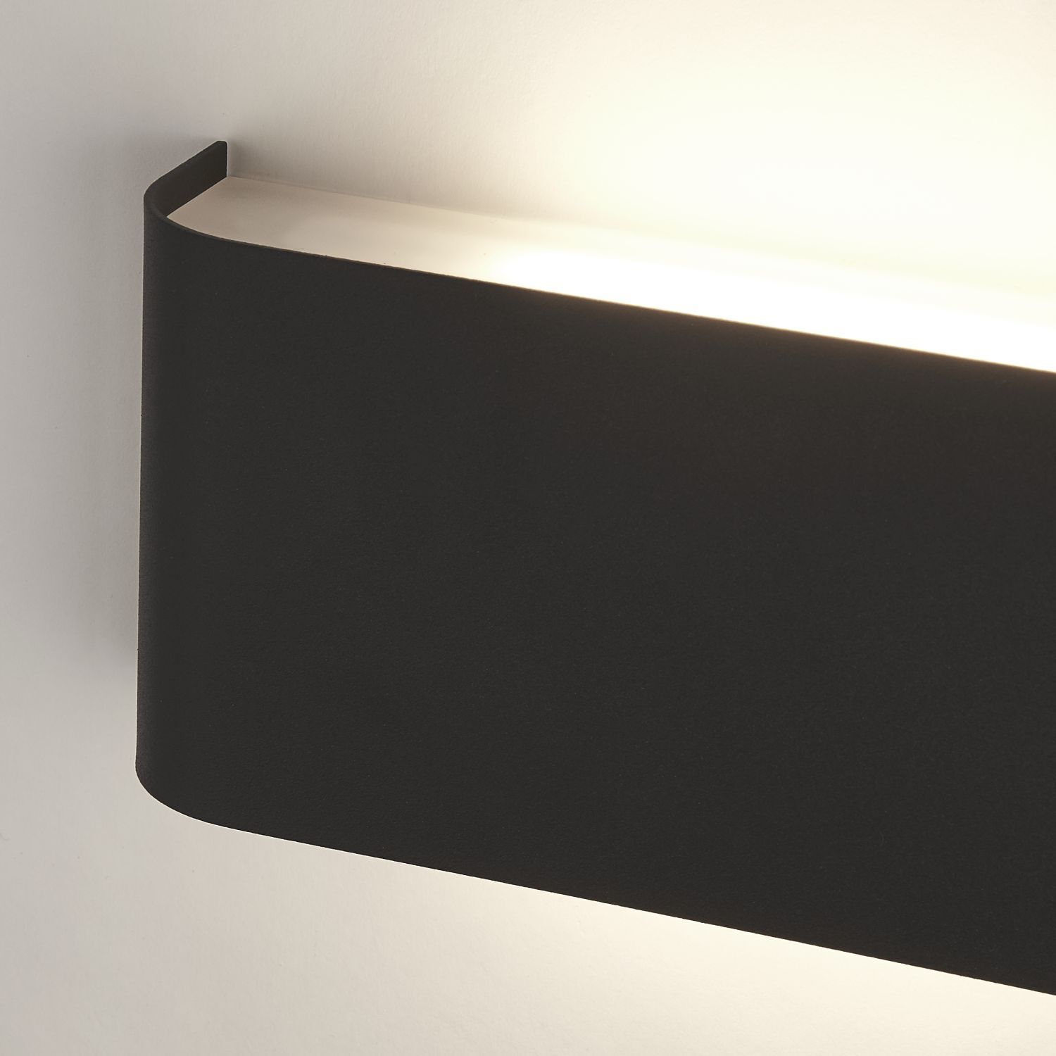 LED Wandleuchte Up Down Schwarz 3000 K Metall innen
