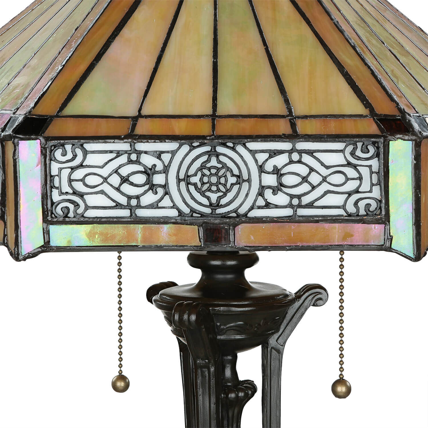 Tischlampe FARFALLA 4 H:59cm Tiffany Wohnzimmer Lampe, Lampenschirm, Tischlampe
