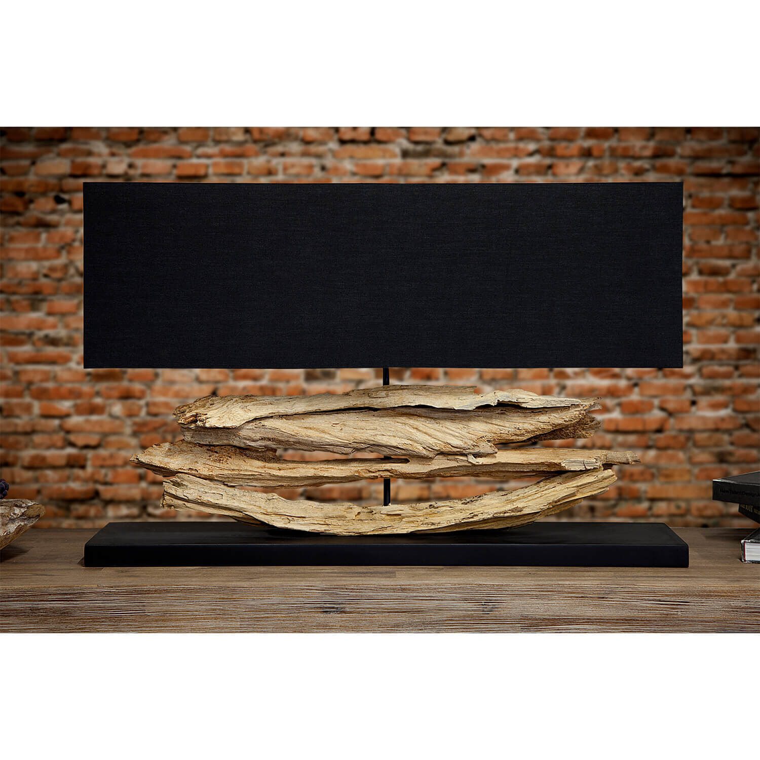 Tischlampe Treibholz Modern kunstvoll individuell Innenarchitektur, Holz, Bildschirm, Überwachen, FERNSEHER