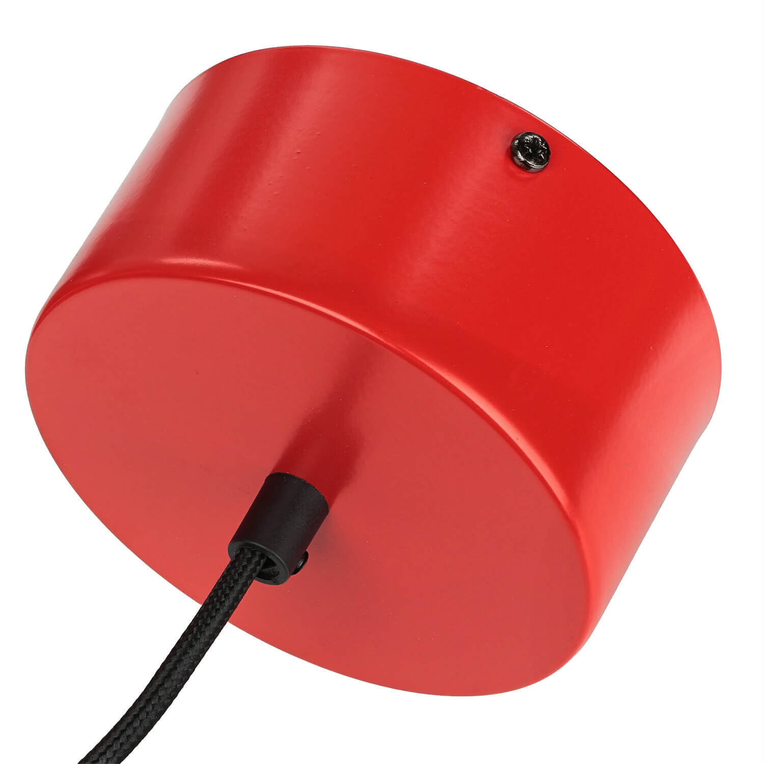 Hängeleuchte Rot Metall Vintage Mid Century Design