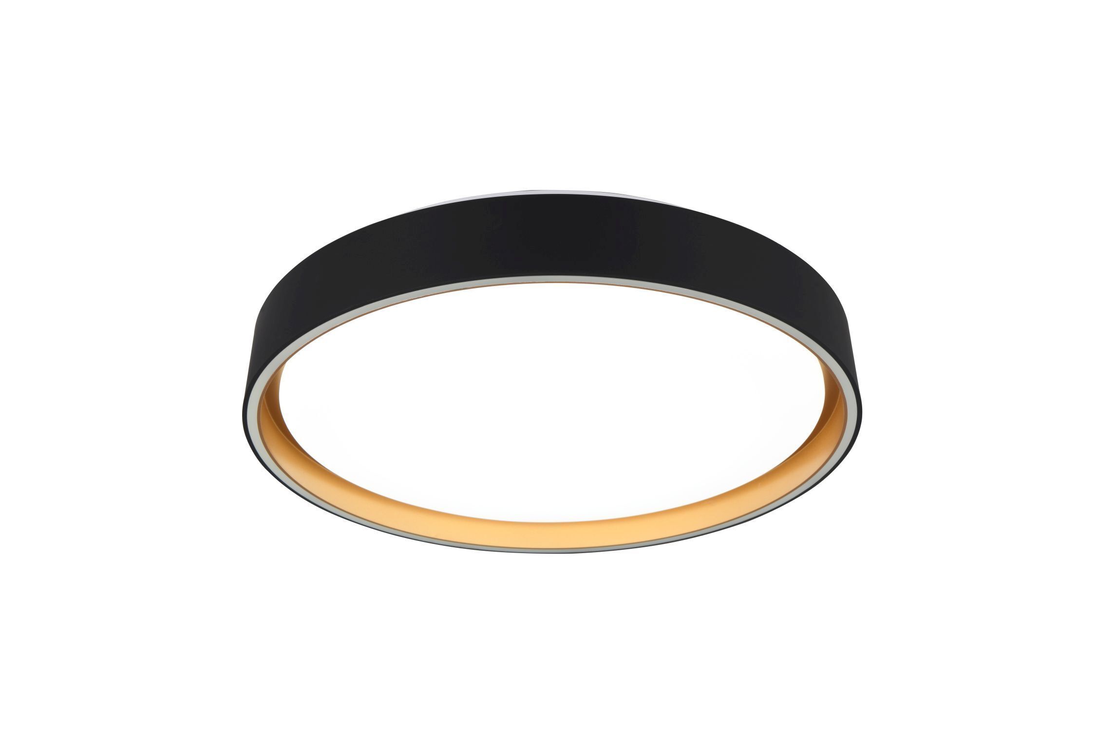 LED Deckenleuchte rund Ø40 cm Schwarz Gold 24 W 2500 lm