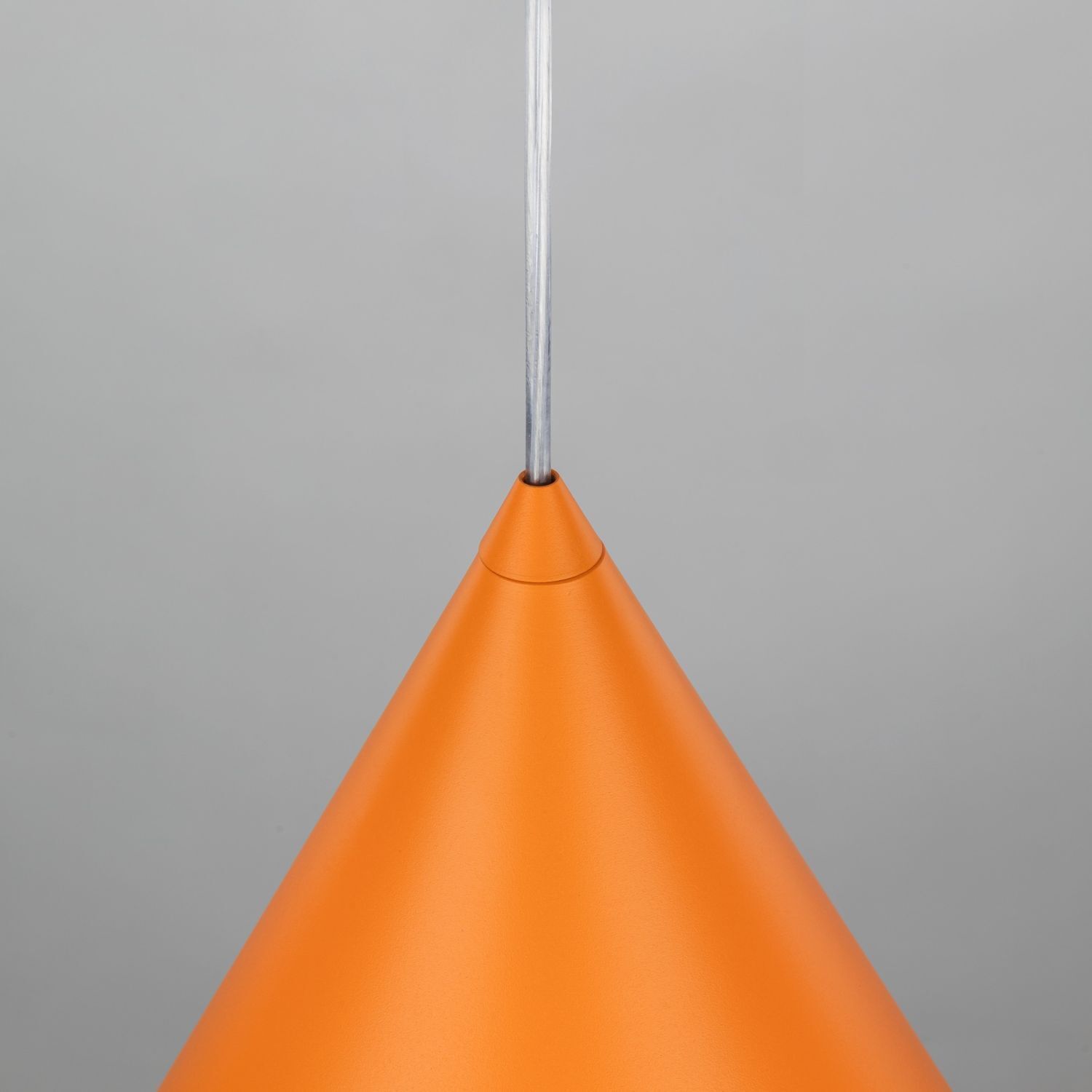Pendelleuchte Metall Ø 25 cm H: 160 cm verstellbar Orange E27