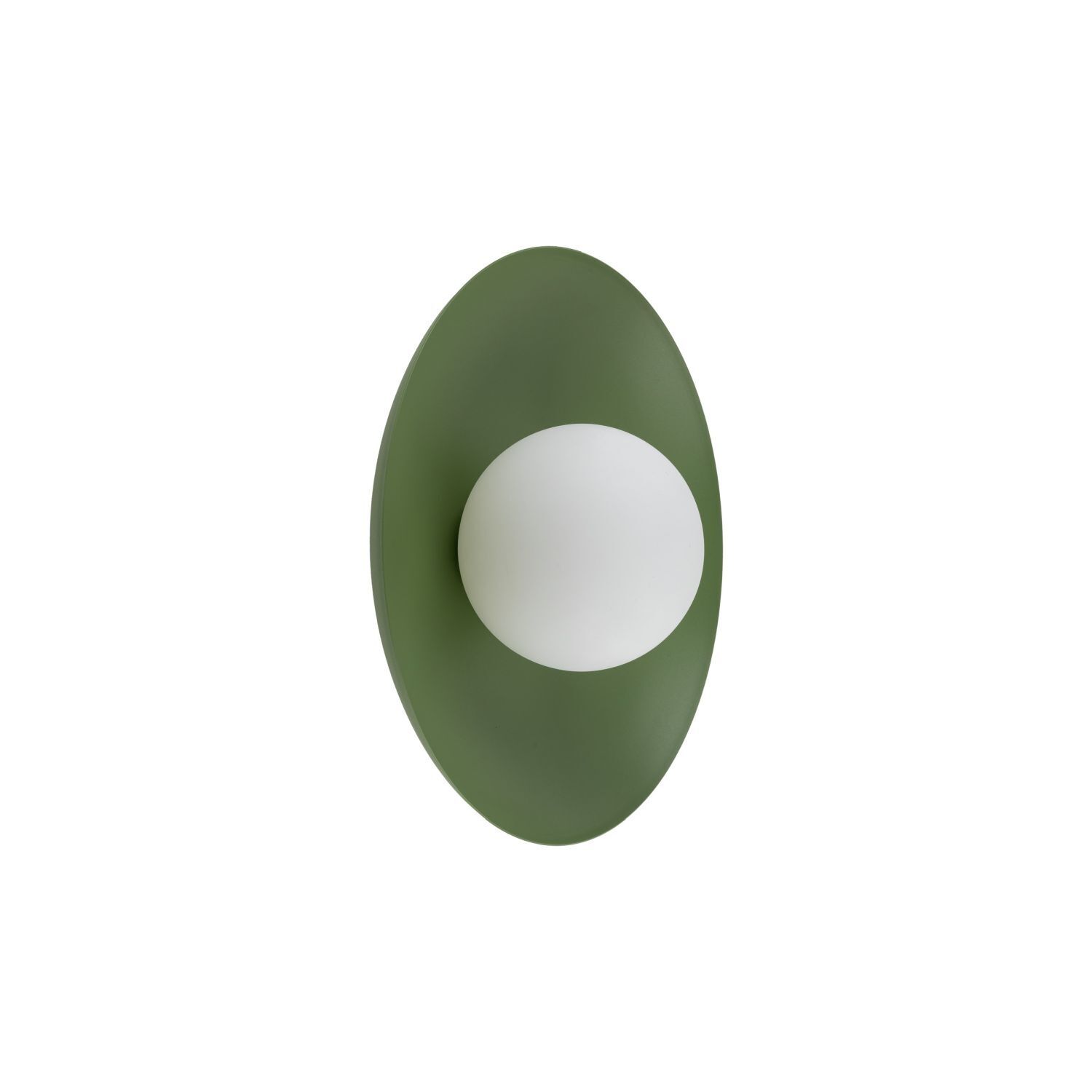 Grüne Wandlampe Glaskugel blendarm G9 B:28 cm wohnlich
