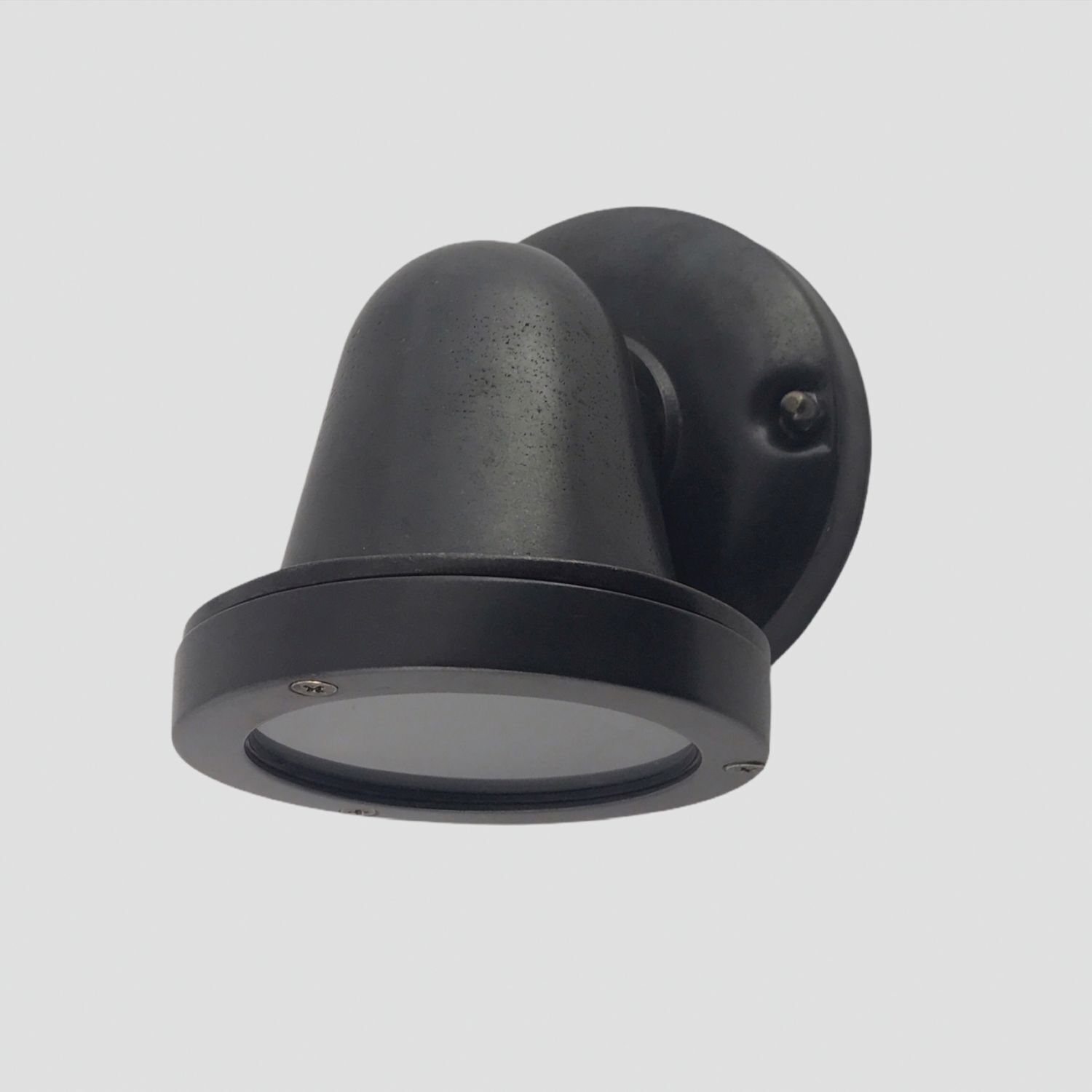 Außenleuchte Wand Messing Glas 14 cm hoch IP64 GU10