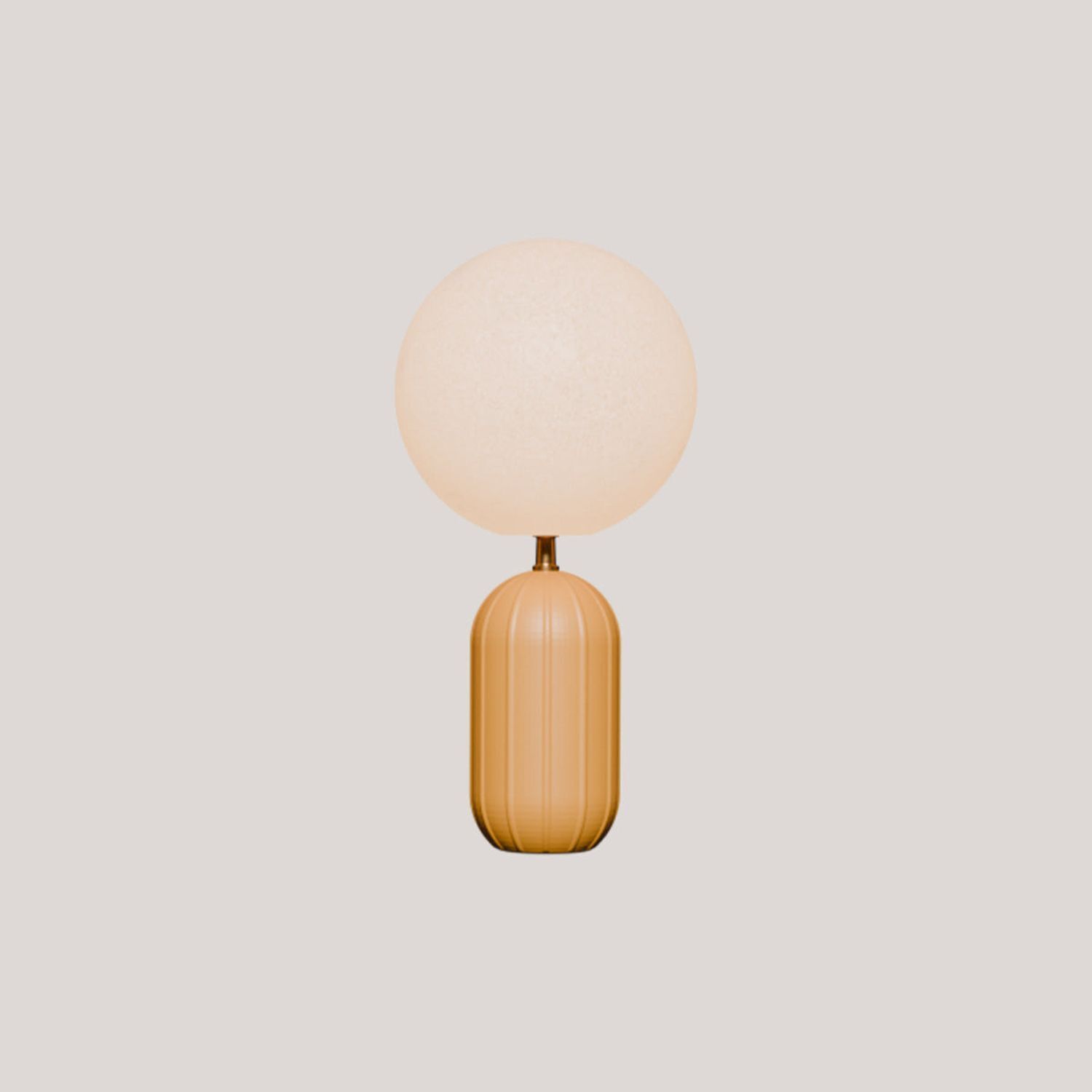 Lampschirm, Globus-Lampe, Standleuchte, Beige, Kugel-Lampe