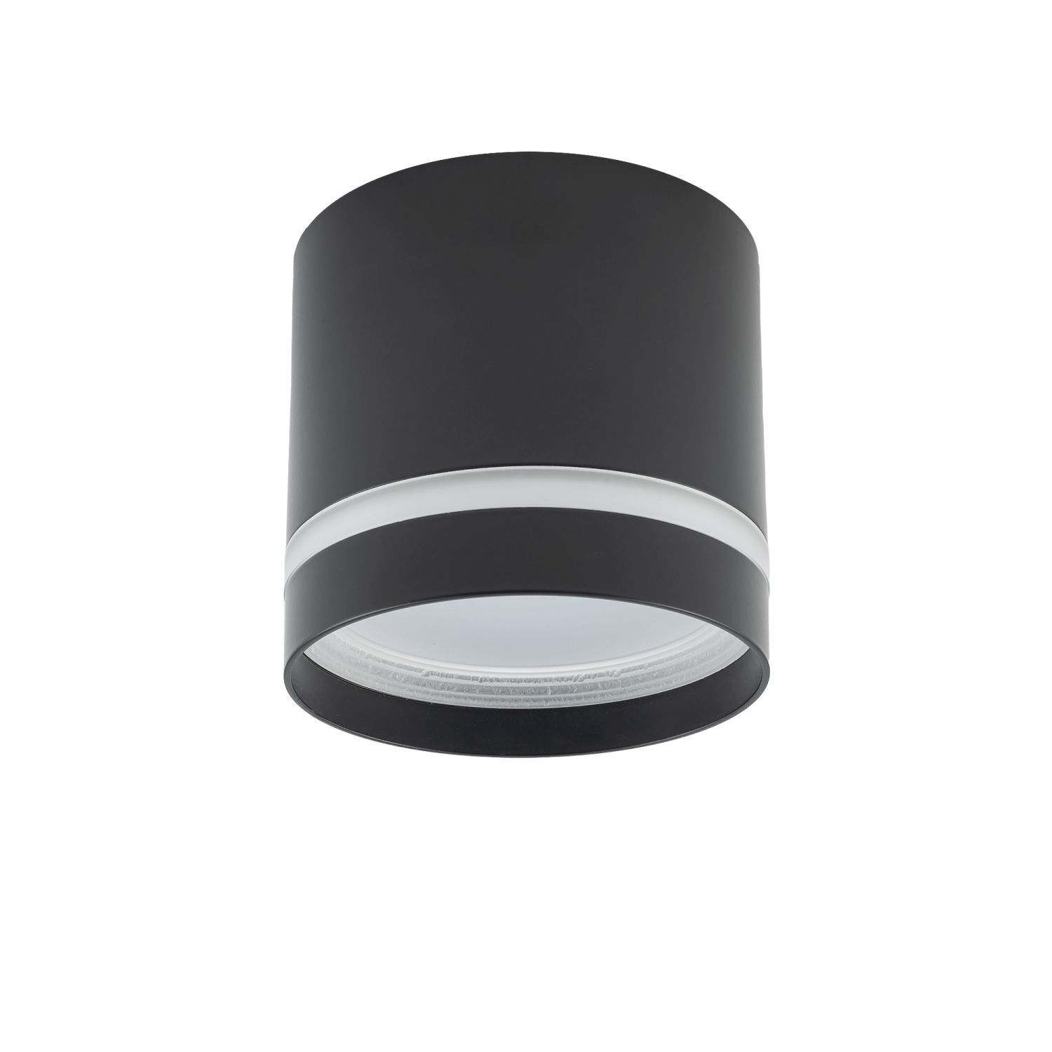 Spot Decke Schwarz GX53 Ø 8,5 cm rund H: 8,3 cm klein Metall