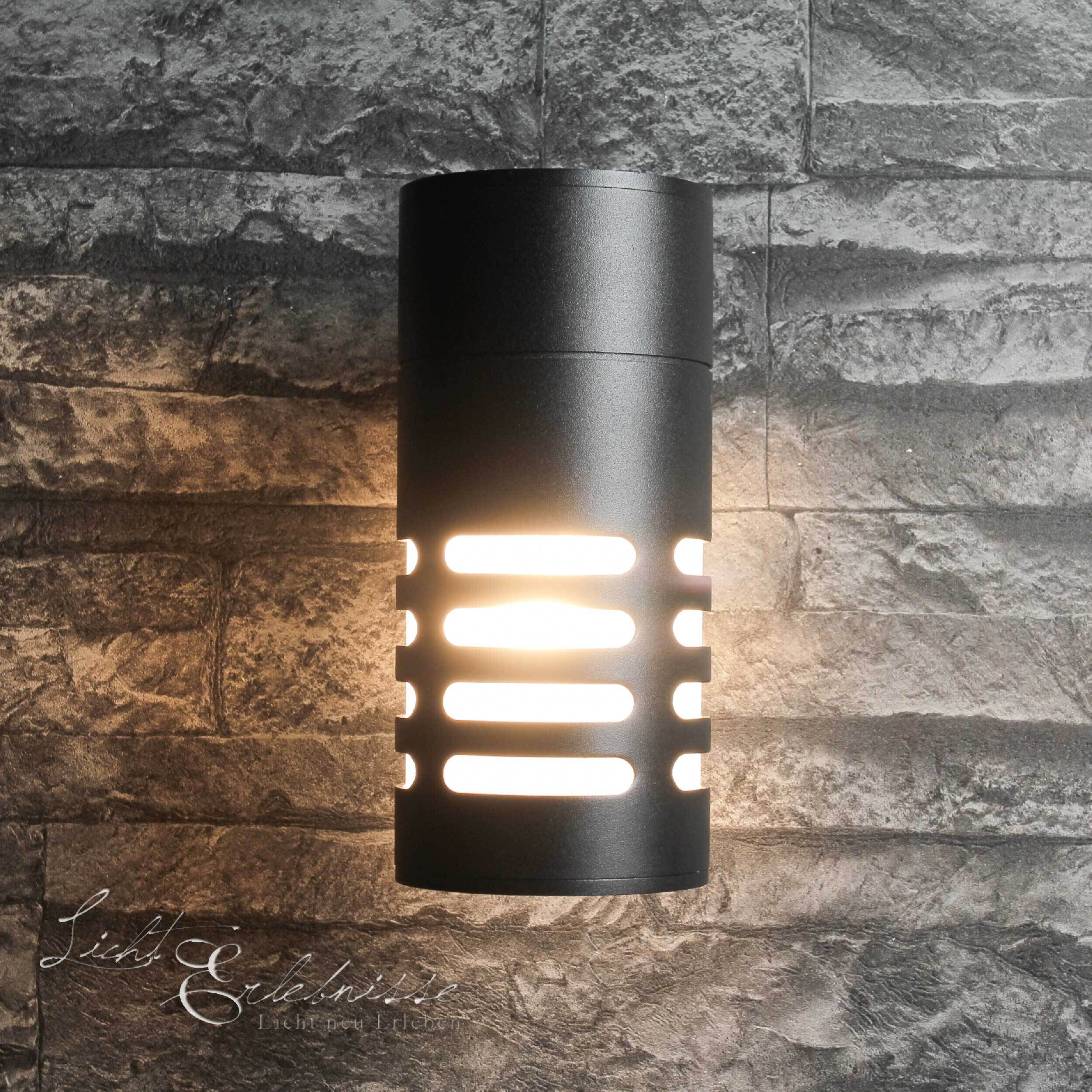 Moderne LED Außenwandleuchte grau anthrazit MEKONG