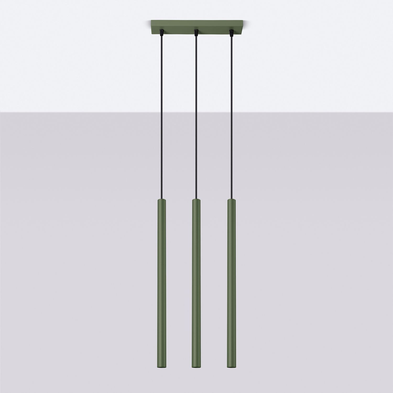 pendant, hängende leuchte, grün, drei-pendel, kabel suspension