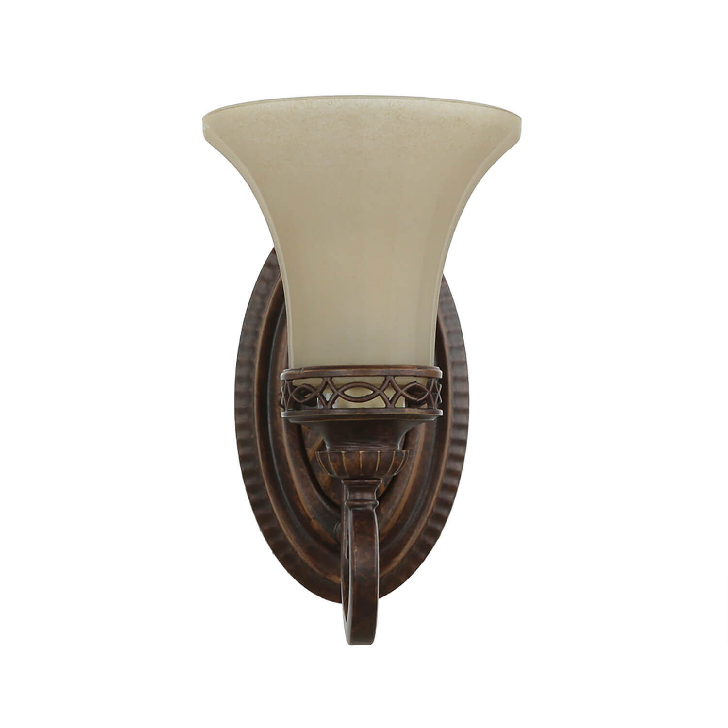 Wandlampe ANABELL 1 in Braun B:16cm Landhaus Lampe Leuchte, Bronze, Lampe