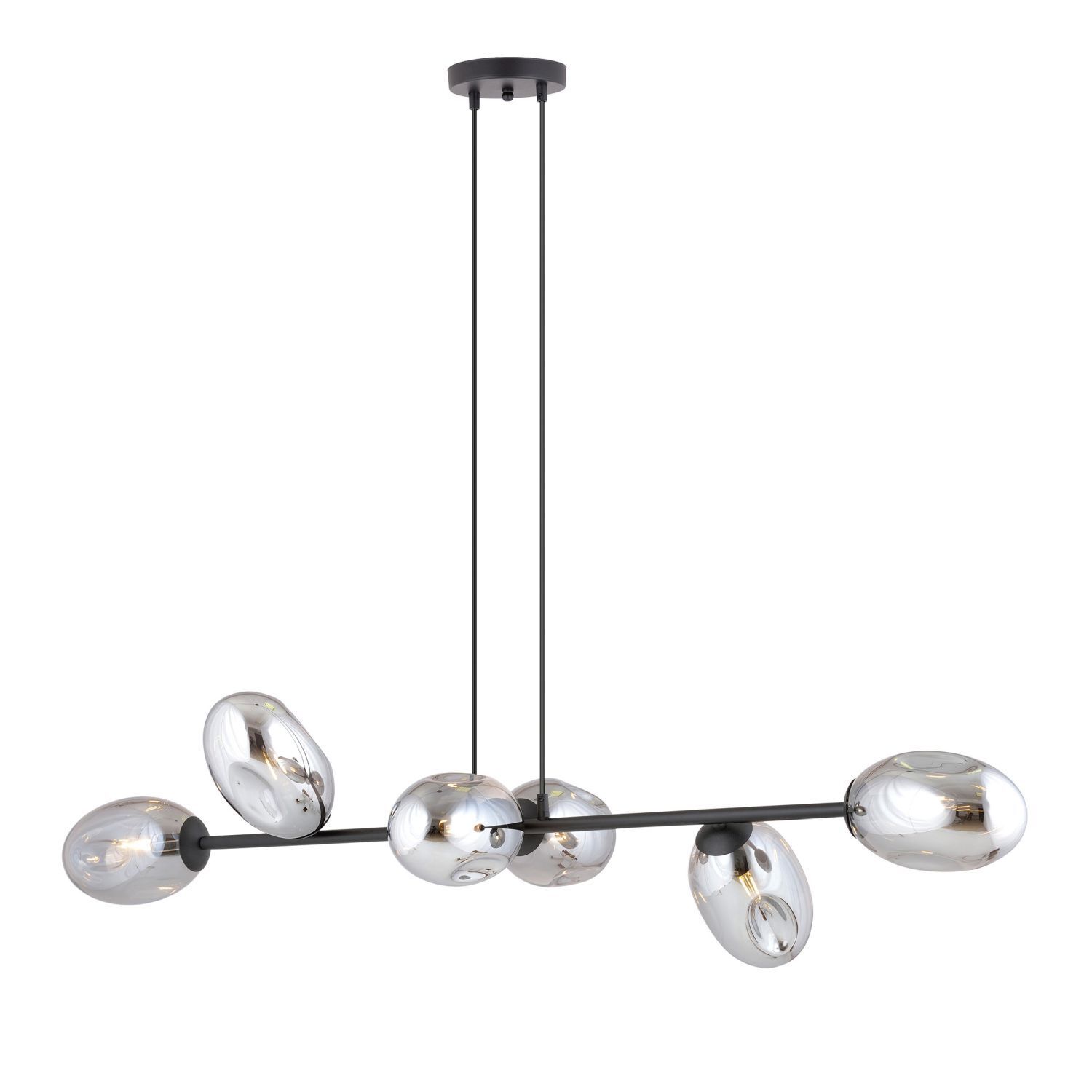 Hängelampe Rauchglas verstellbar 120 cm lang