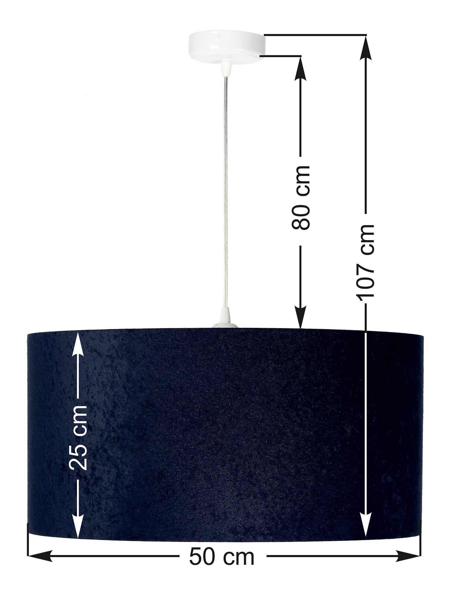 Pendelleuchte Blau Gold Stoff Esstisch Lampe Lampe