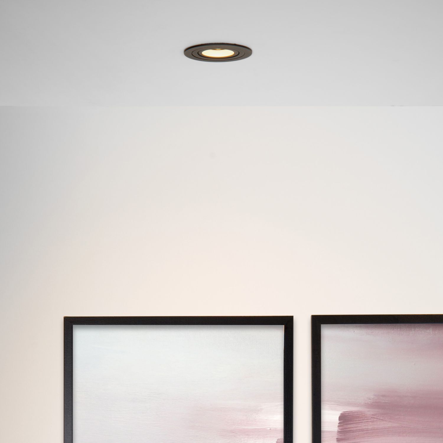 Einbaustrahler Aluminium Schwarz GU10 Ø9 cm edel Deckenleuchte