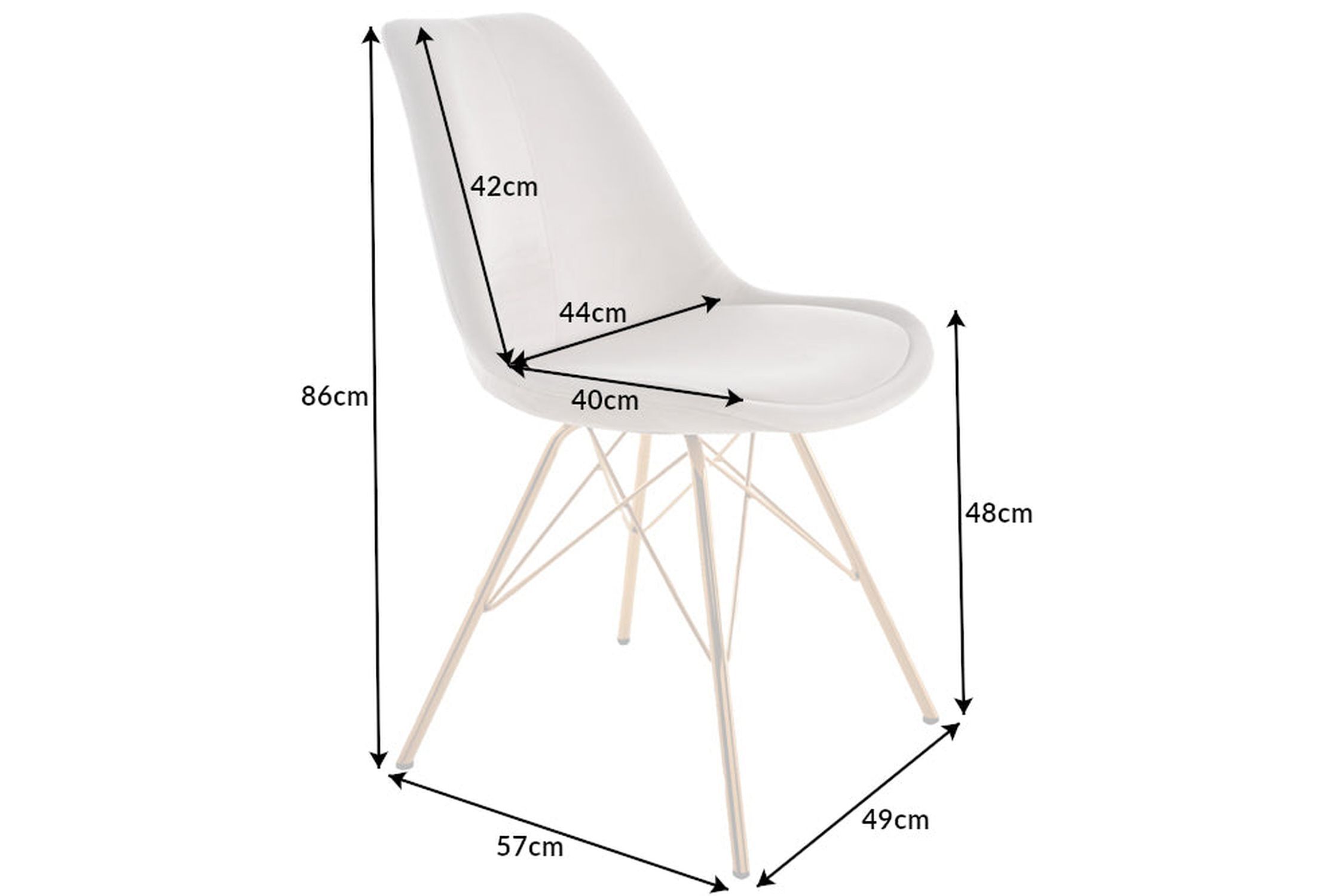 Esstischstuhl Samt Beige Creme Gold Skandinavisch Moebel, Stuhl, Leinwand, Sperrholz, Holz
