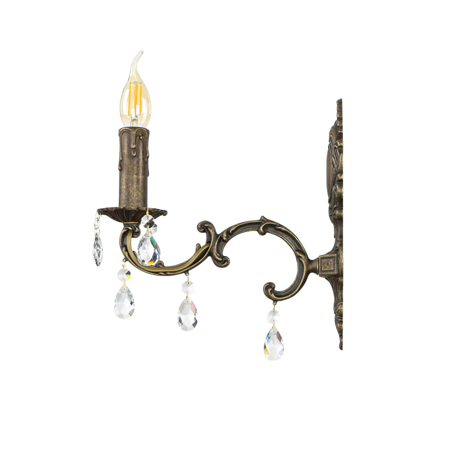 Jugendstil Wandleuchter E14 Venezia Leuchter, Lampe