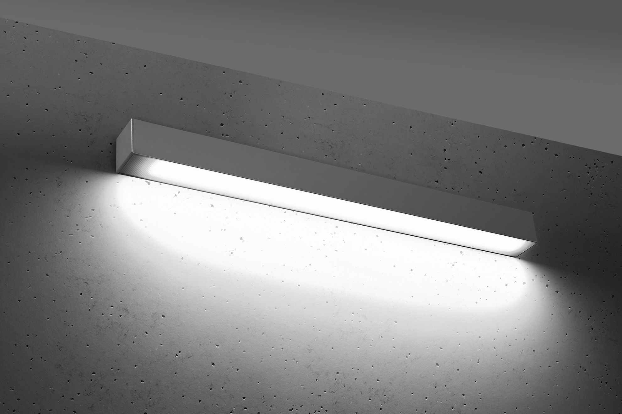 LED Downlight Wandlampe Grau 67 cm 4000 K 2080 lm schmal