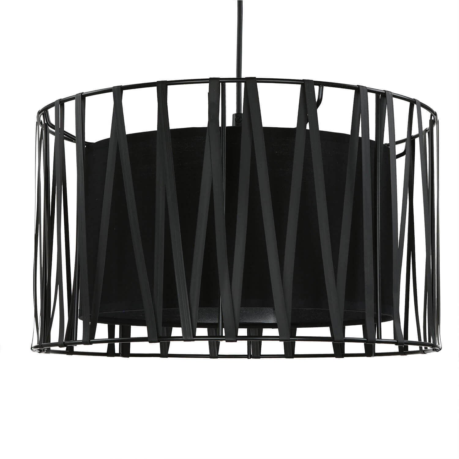 Hängelampe Wohnzimmer Modern Schwarz Metall ∅40cm Hängelampe Wohnzimmer Modern Schwarz Metall ∅40cm