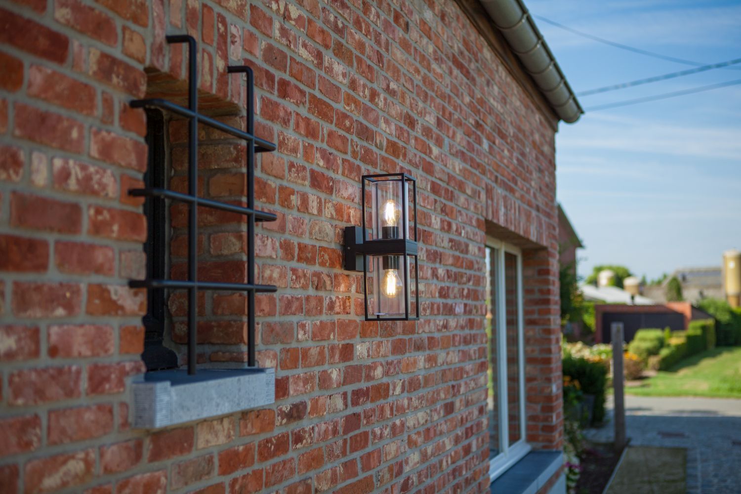 Außenleuchte Wand Anthrazit IP44 eckig Modern ELLAYINA Backstein, Architektur, Gebäude, Stadt