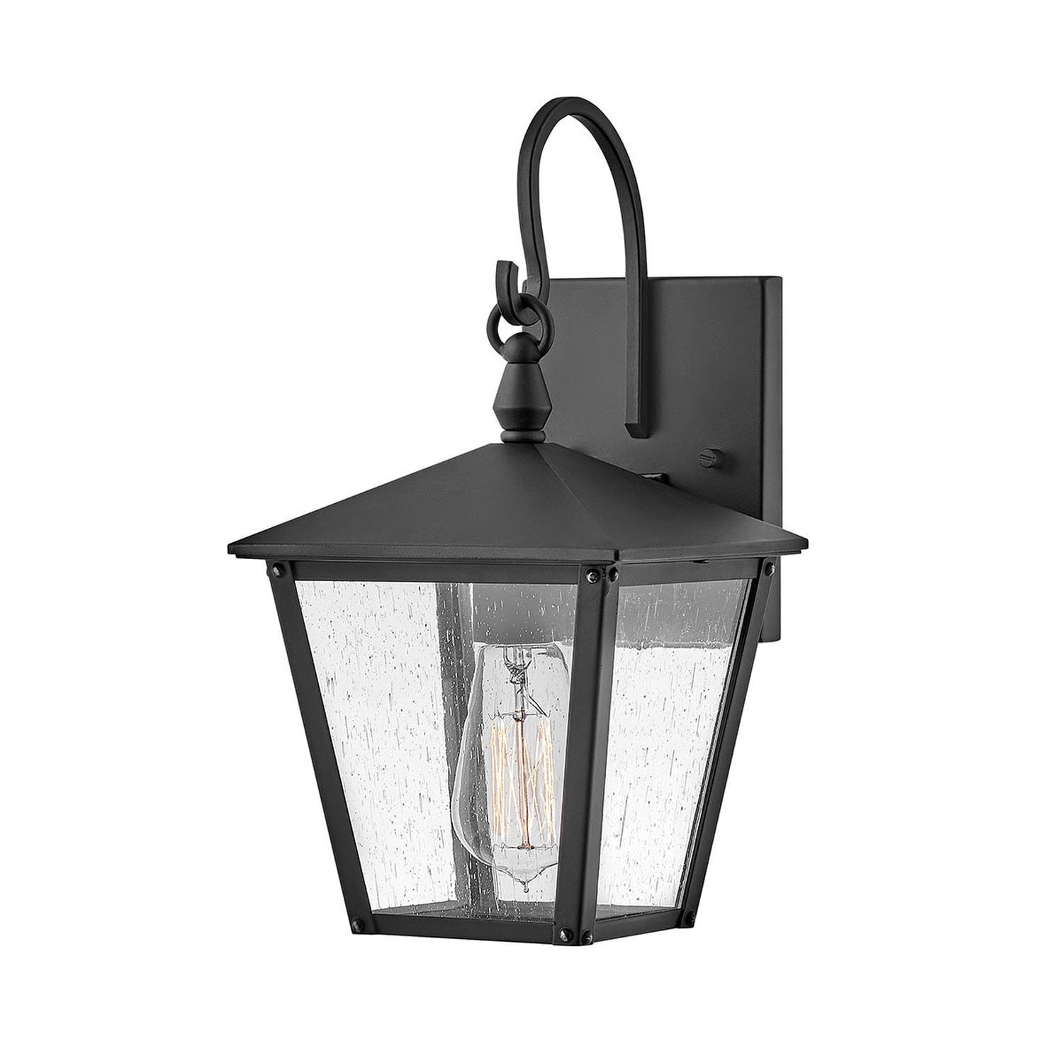 Außenlampe Wand IP44 35,1 cm hoch Schwarz E27 Rustikal Lampe, Leuchte, Laterne