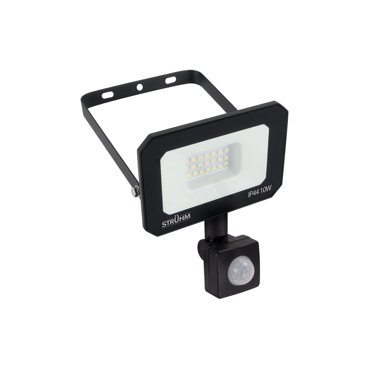 LED Flood Light, Bewegungsmelder, IP44, 10W, schwarz rechteckig