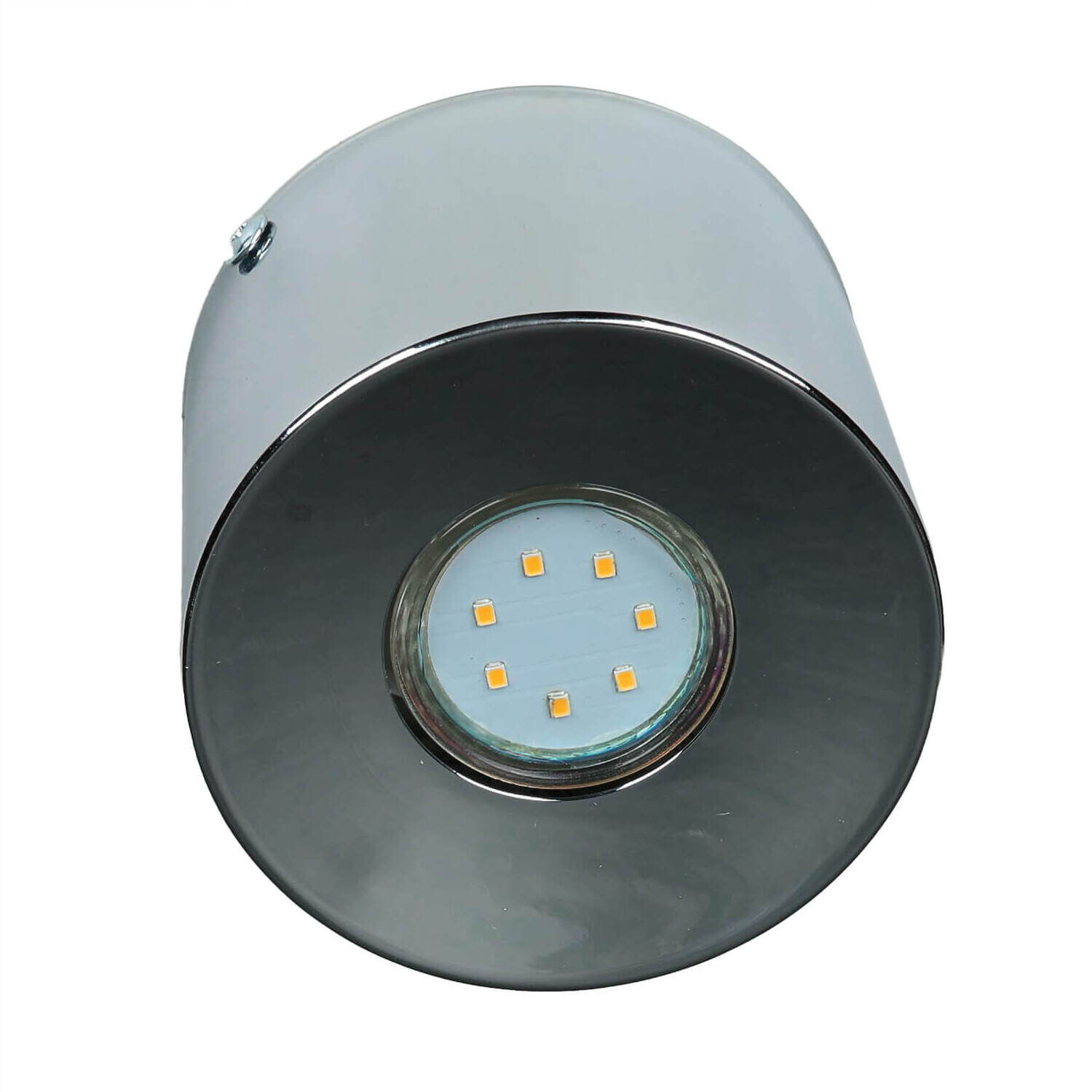 Deckenstrahler in Chrom Metall GU10 akzentuiertes Licht