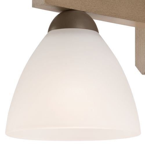 Deckenleuchte BATORY Holz 3-flmg Modern Wohnzimmer