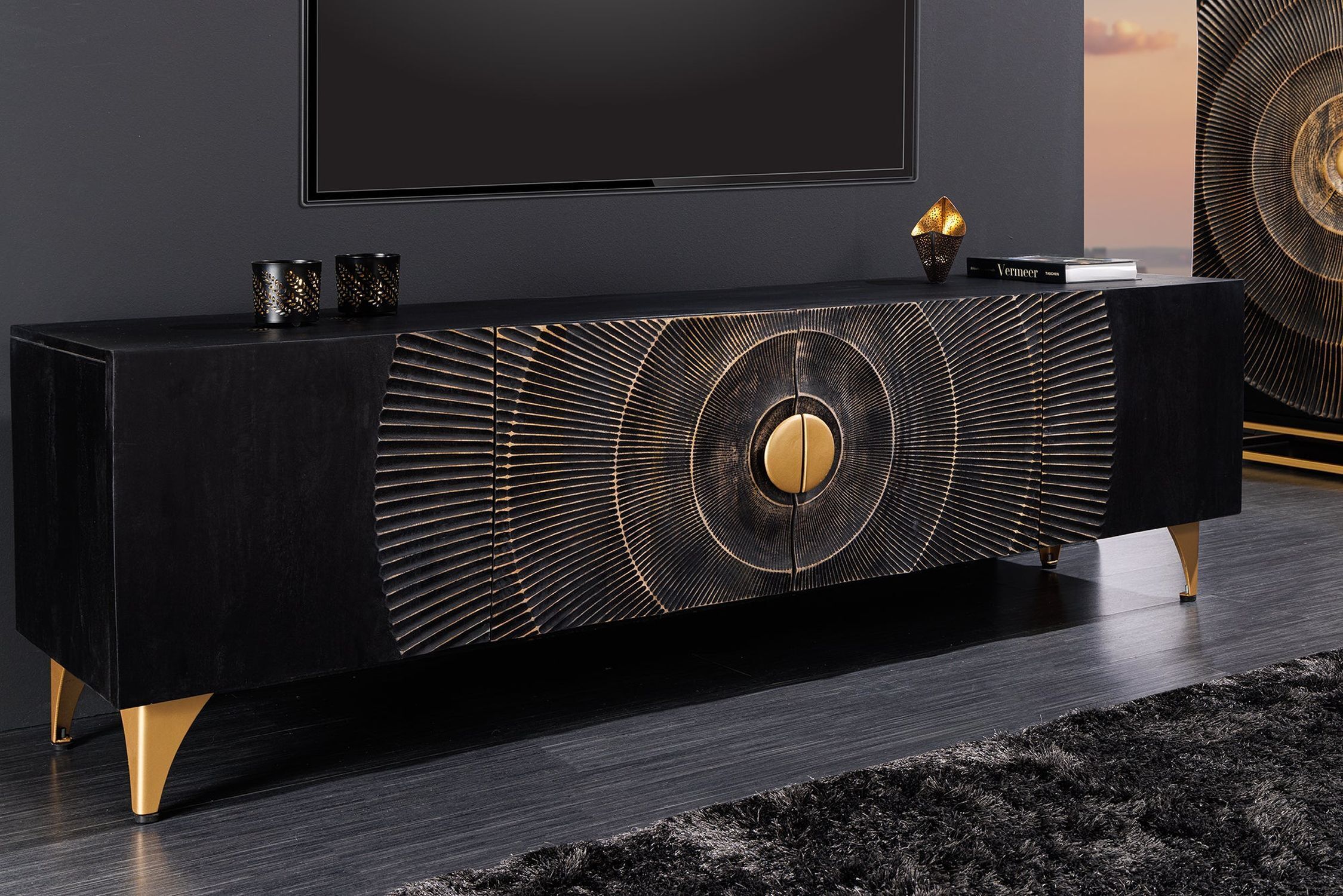 Anrichte, Überwachen, Bildschirm, Innenarchitektur, FERNSEHER