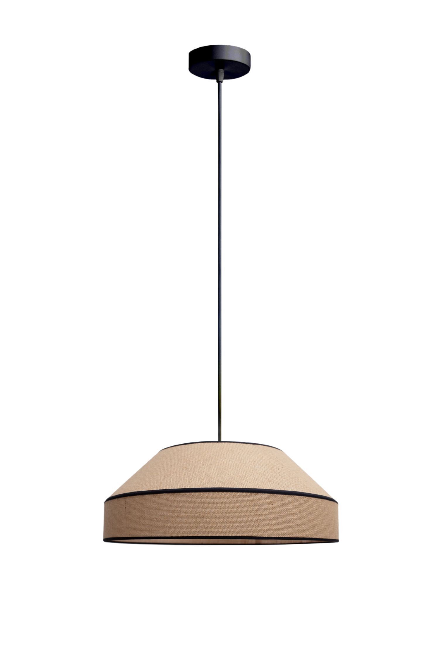 Blendarme Pendelleuchte Jute Natur E27 Ø45 cm wohnlich